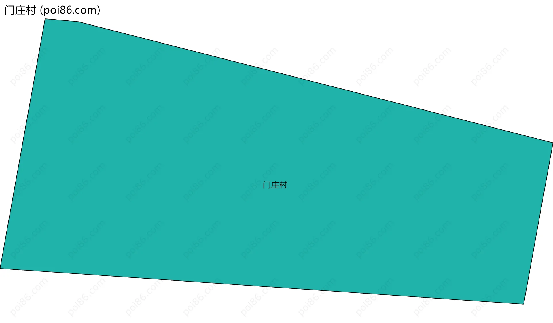 门庄村边界地图