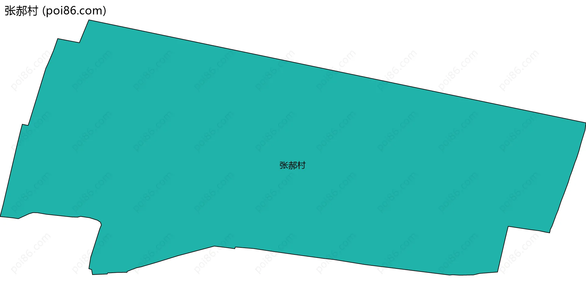 张郝村边界地图