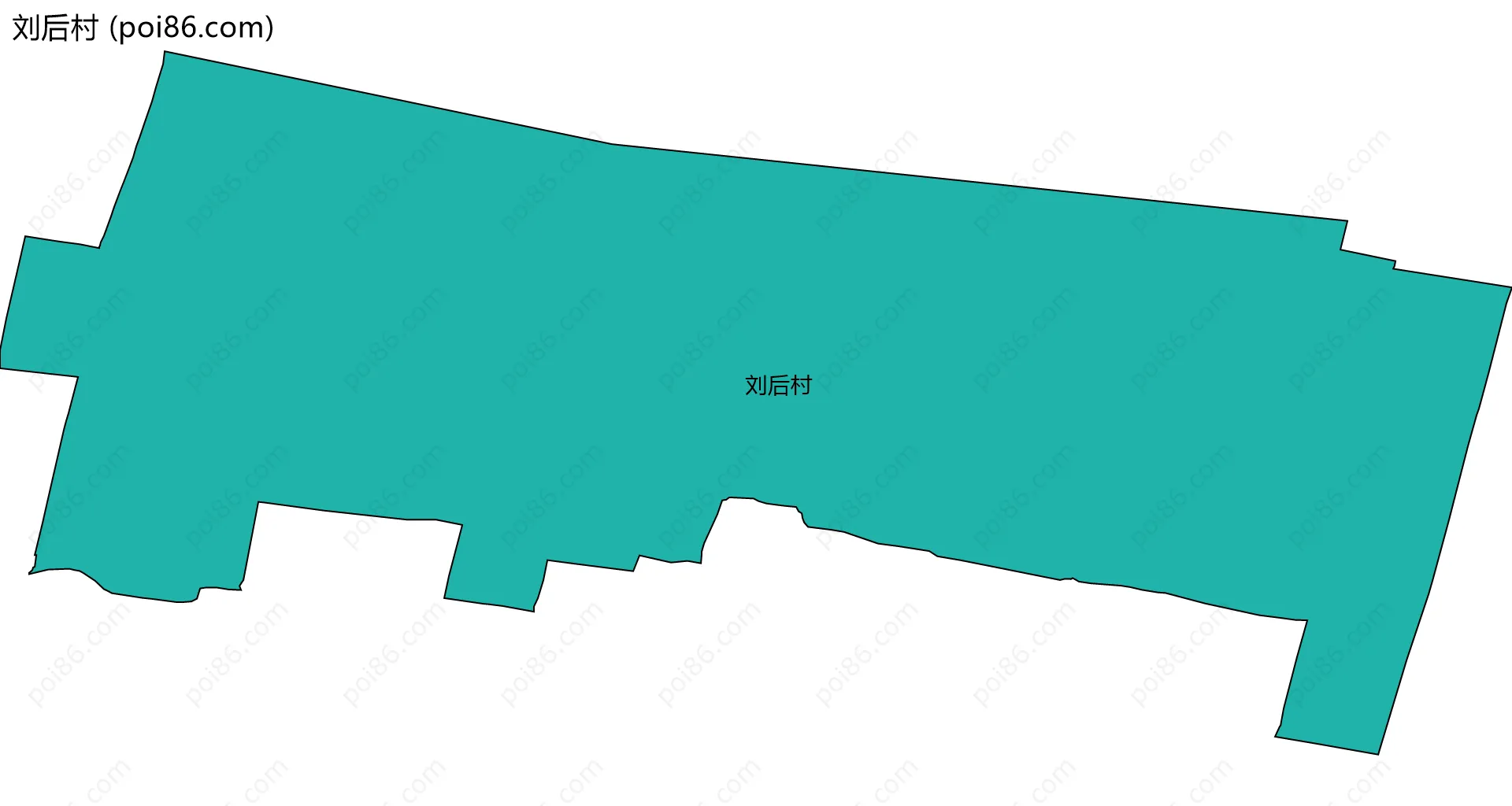刘后村边界地图