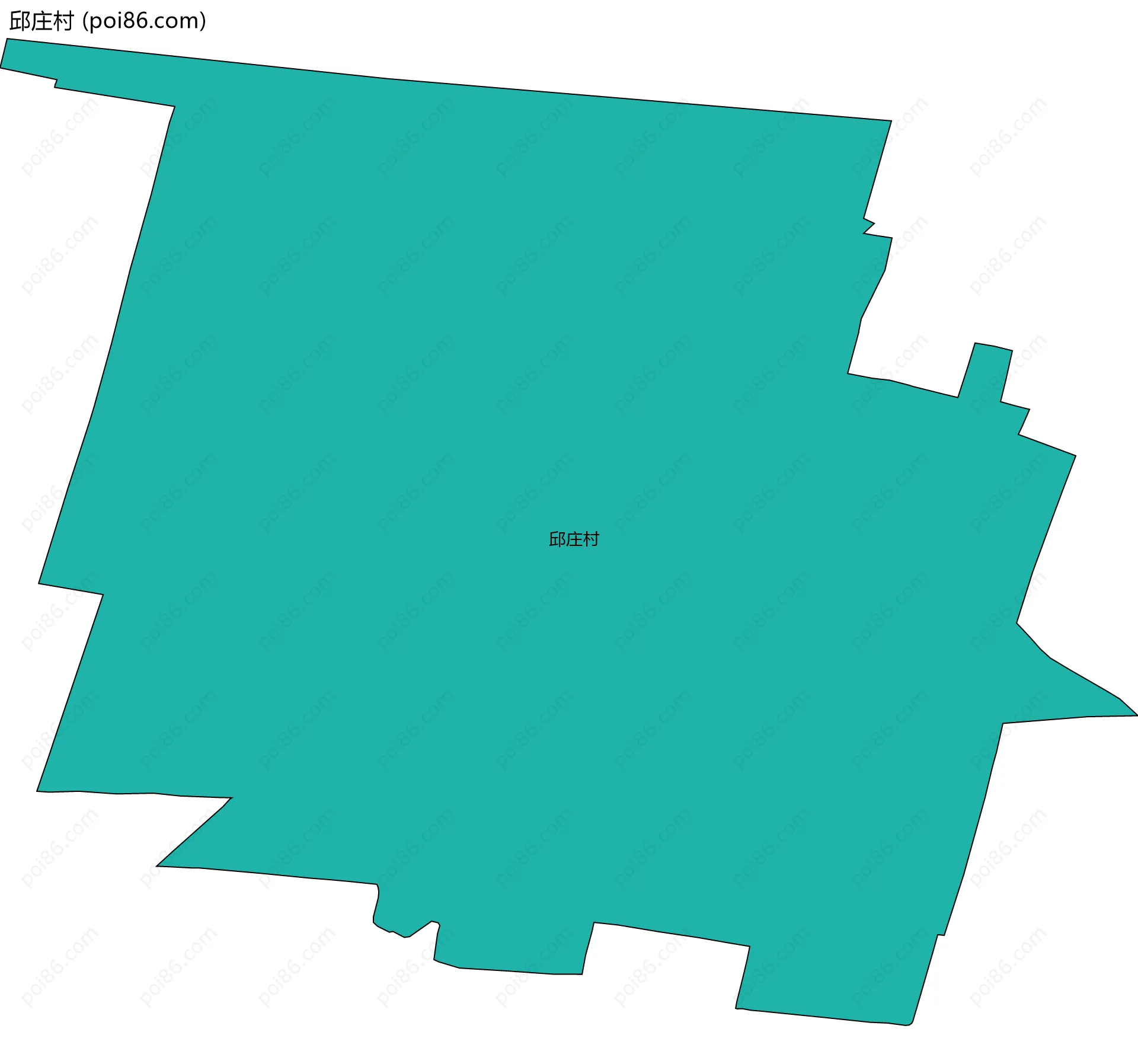 邱庄村边界地图