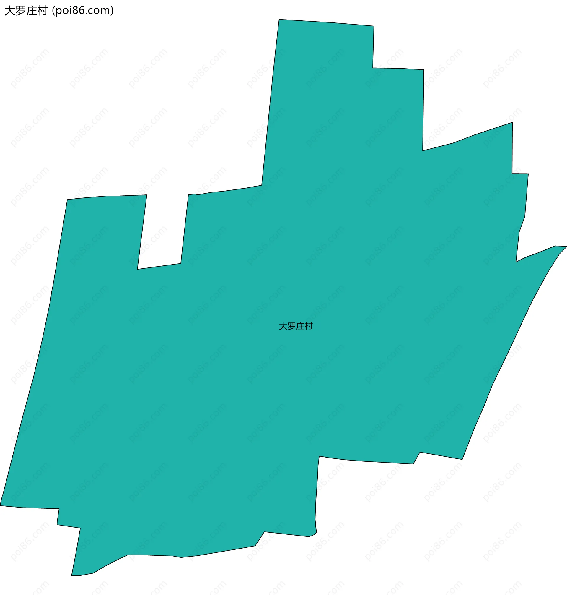 大罗庄村边界地图