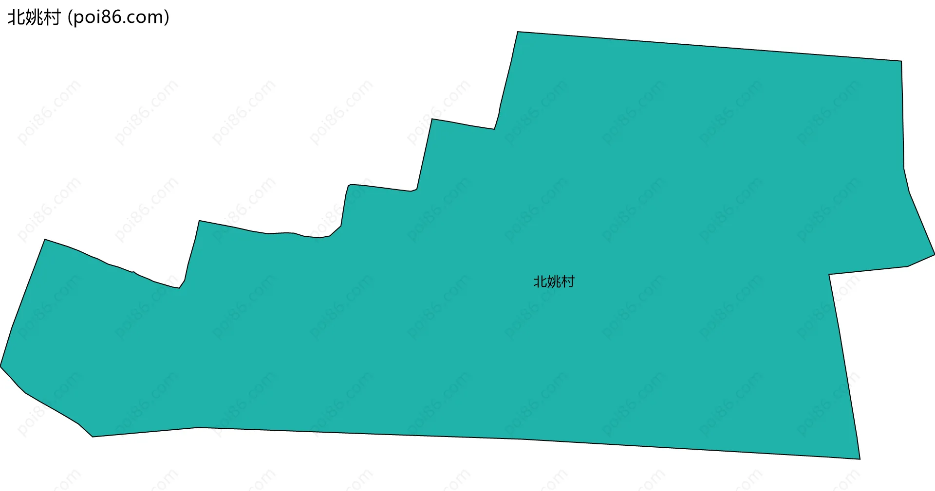 北姚村边界地图