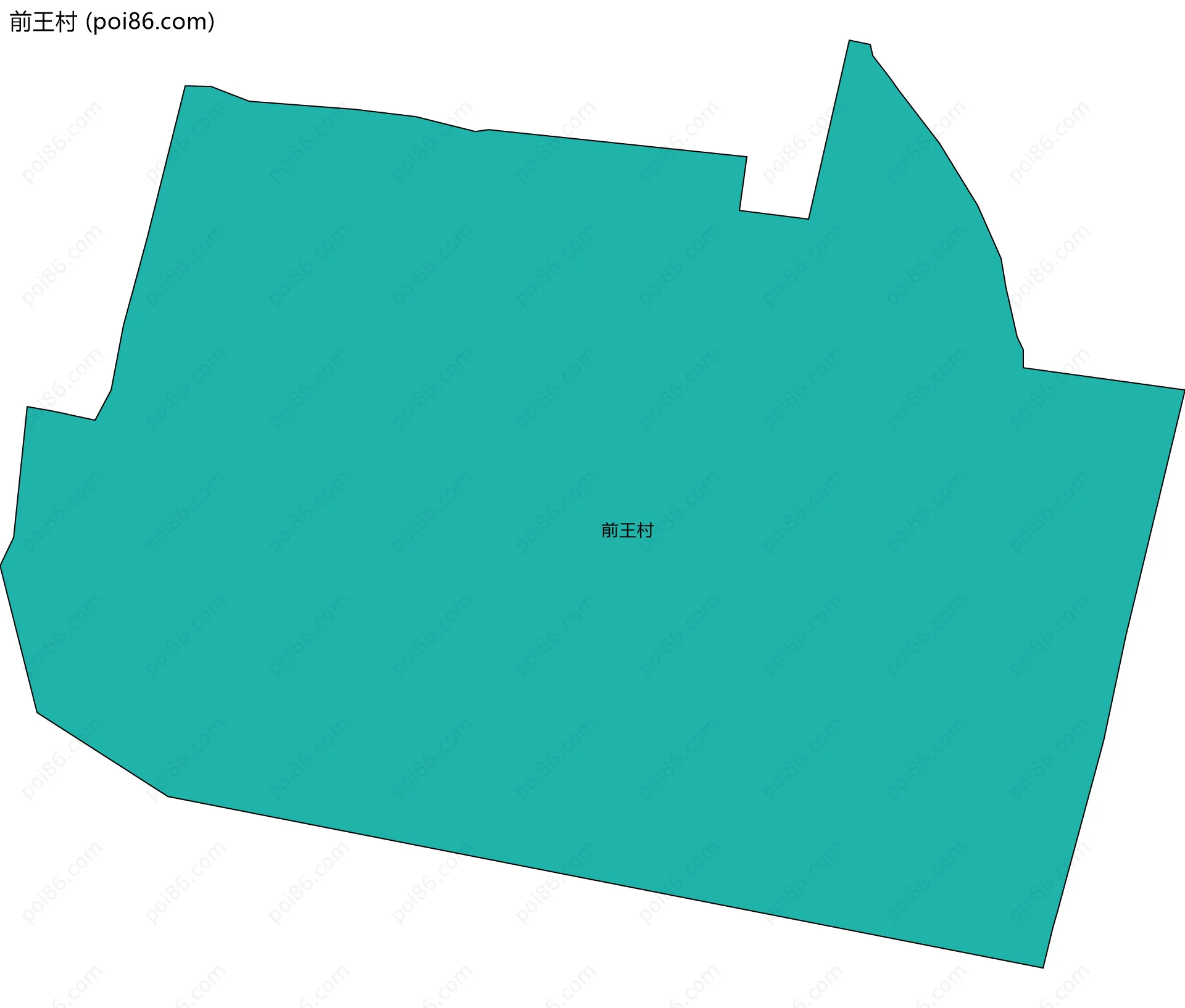 前王村边界地图
