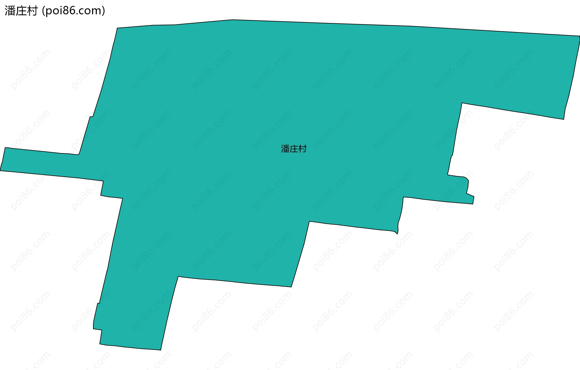 潘庄村边界地图