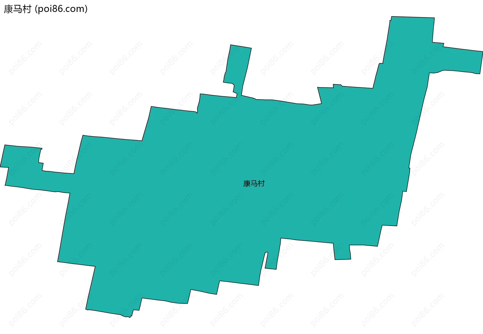 康马村边界地图