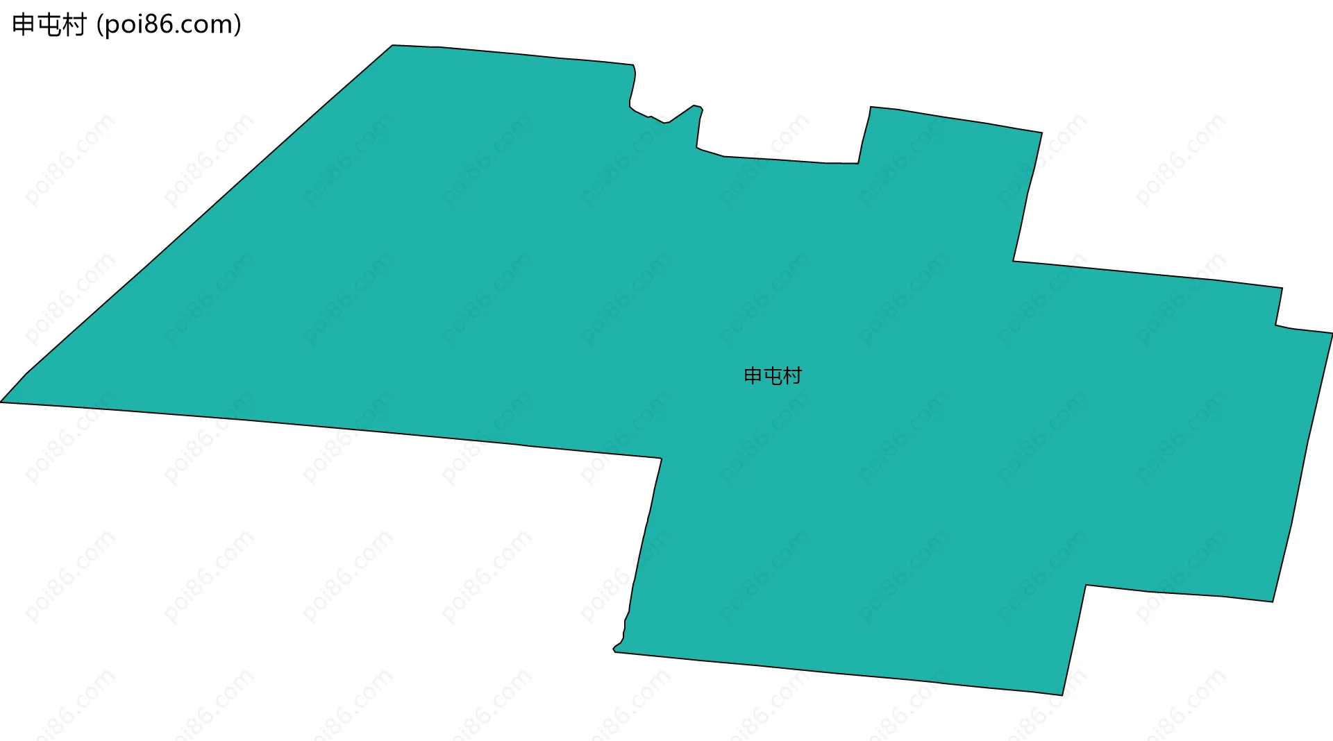 申屯村边界地图