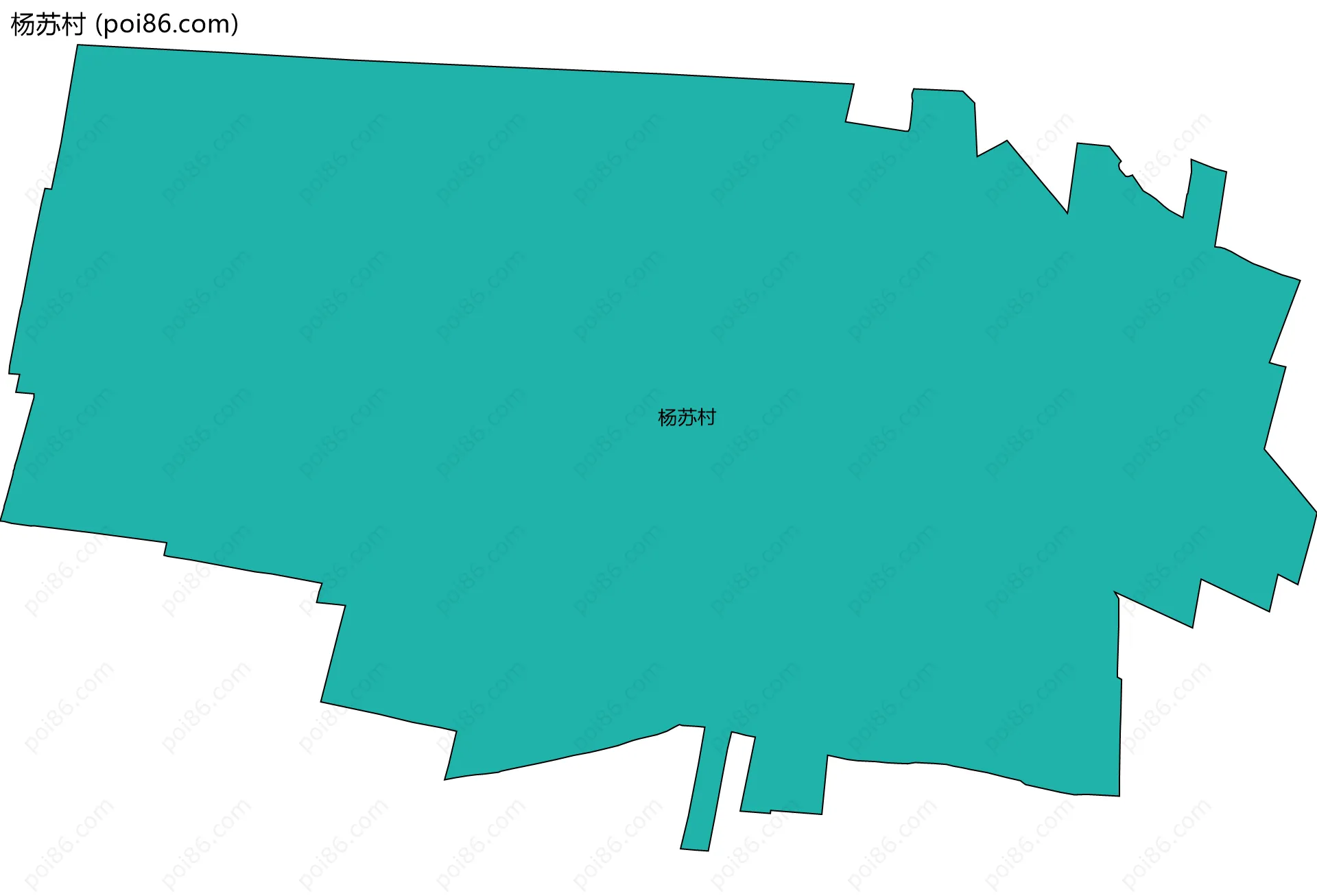 杨苏村边界地图