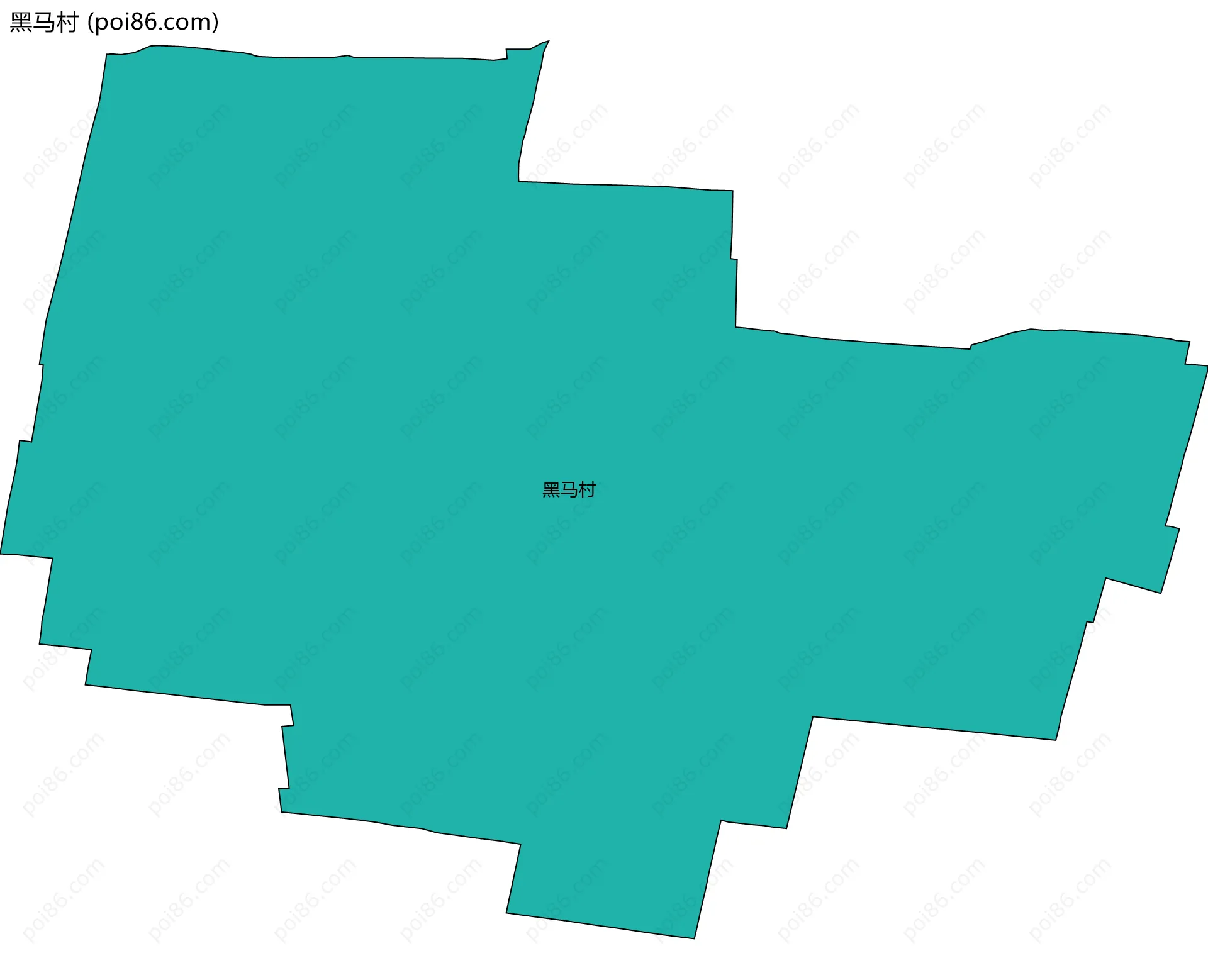 黑马村边界地图