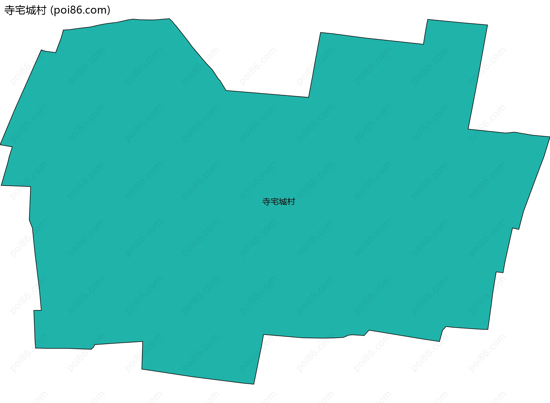 寺宅城村边界地图