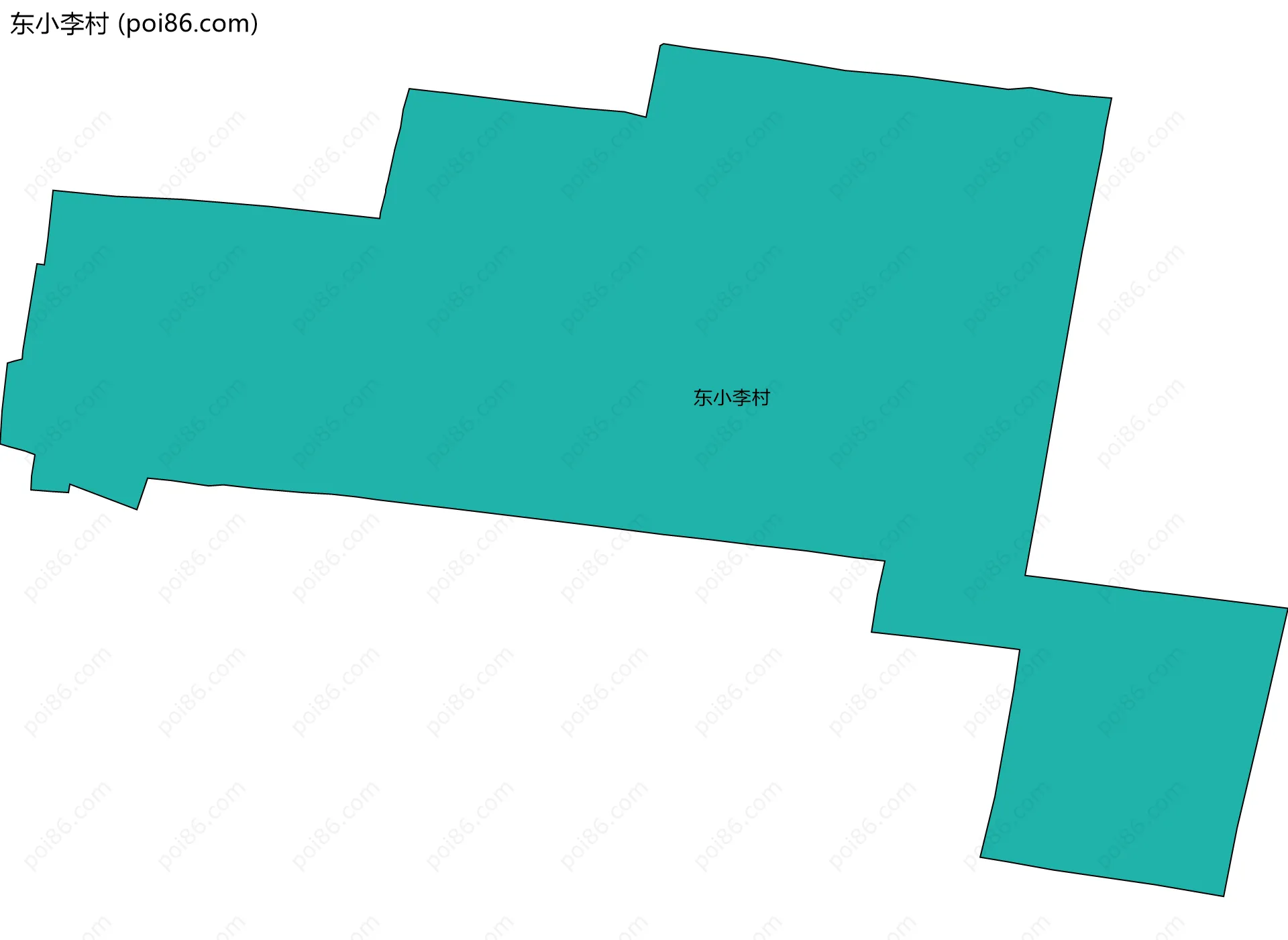 东小李村边界地图