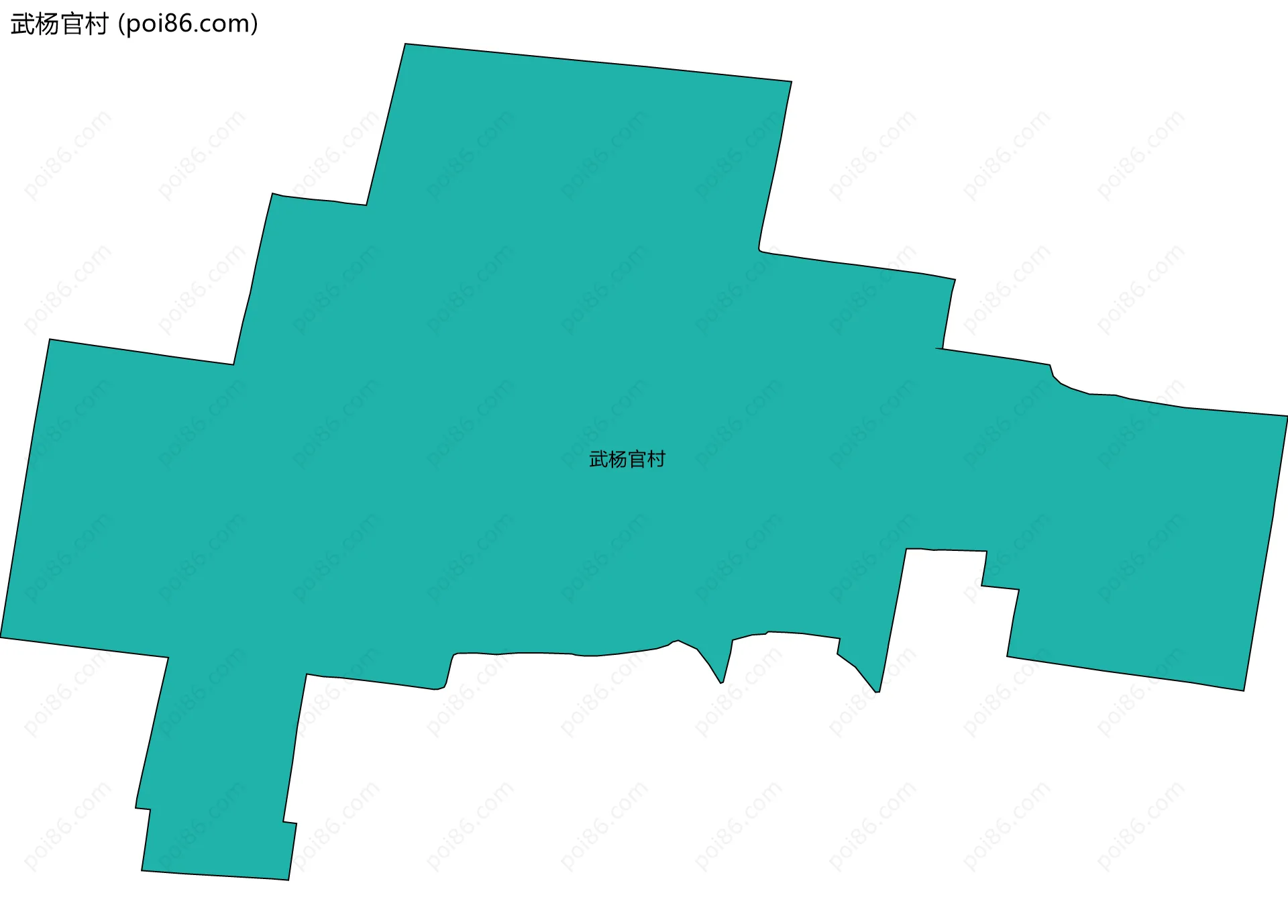 武杨官村边界地图
