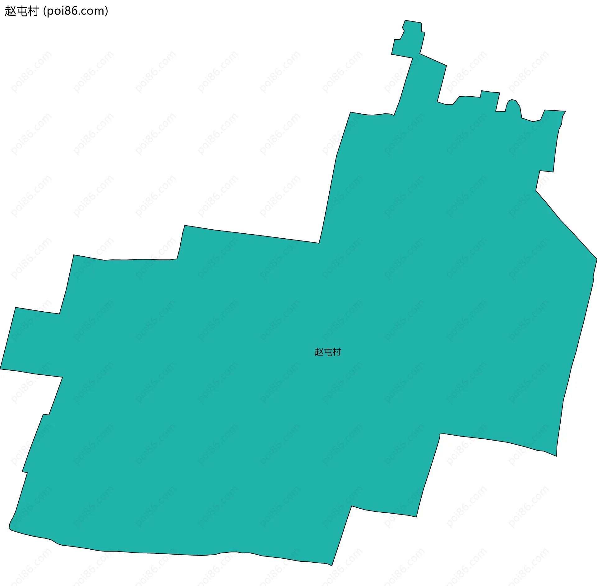 赵屯村边界地图