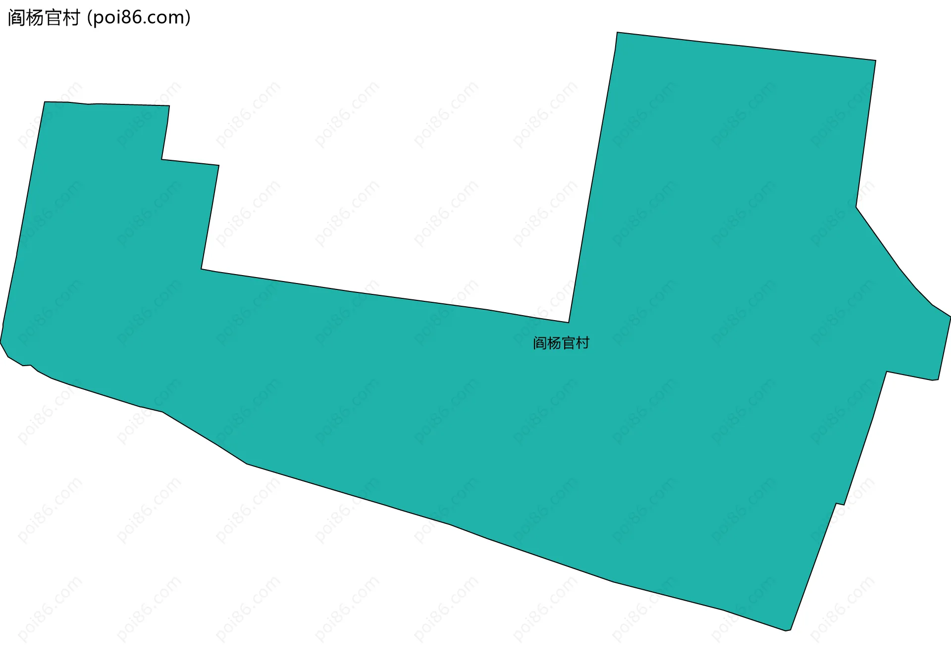 阎杨官村边界地图