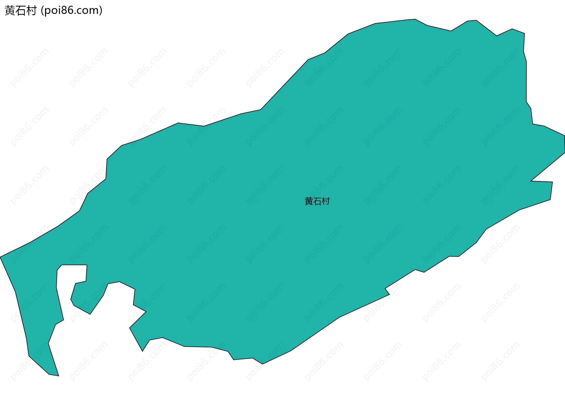 黄石村边界地图