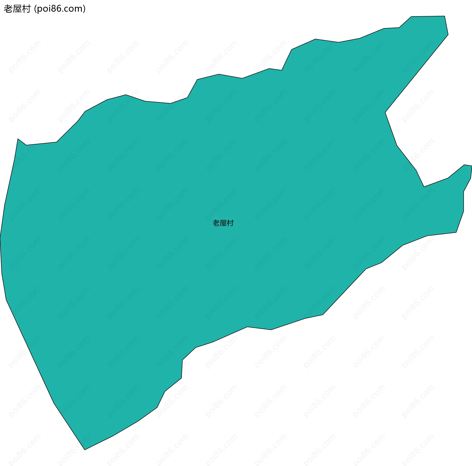 老屋村边界地图