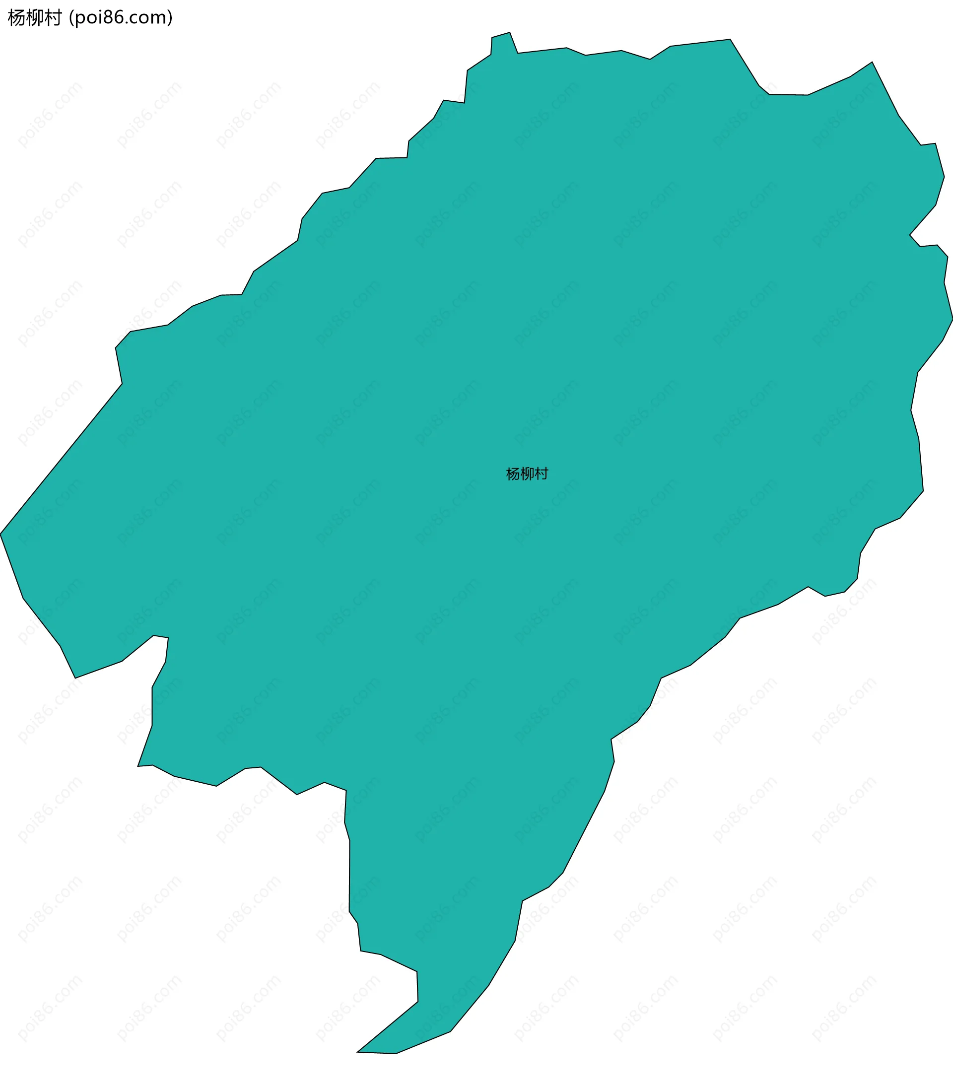 杨柳村边界地图