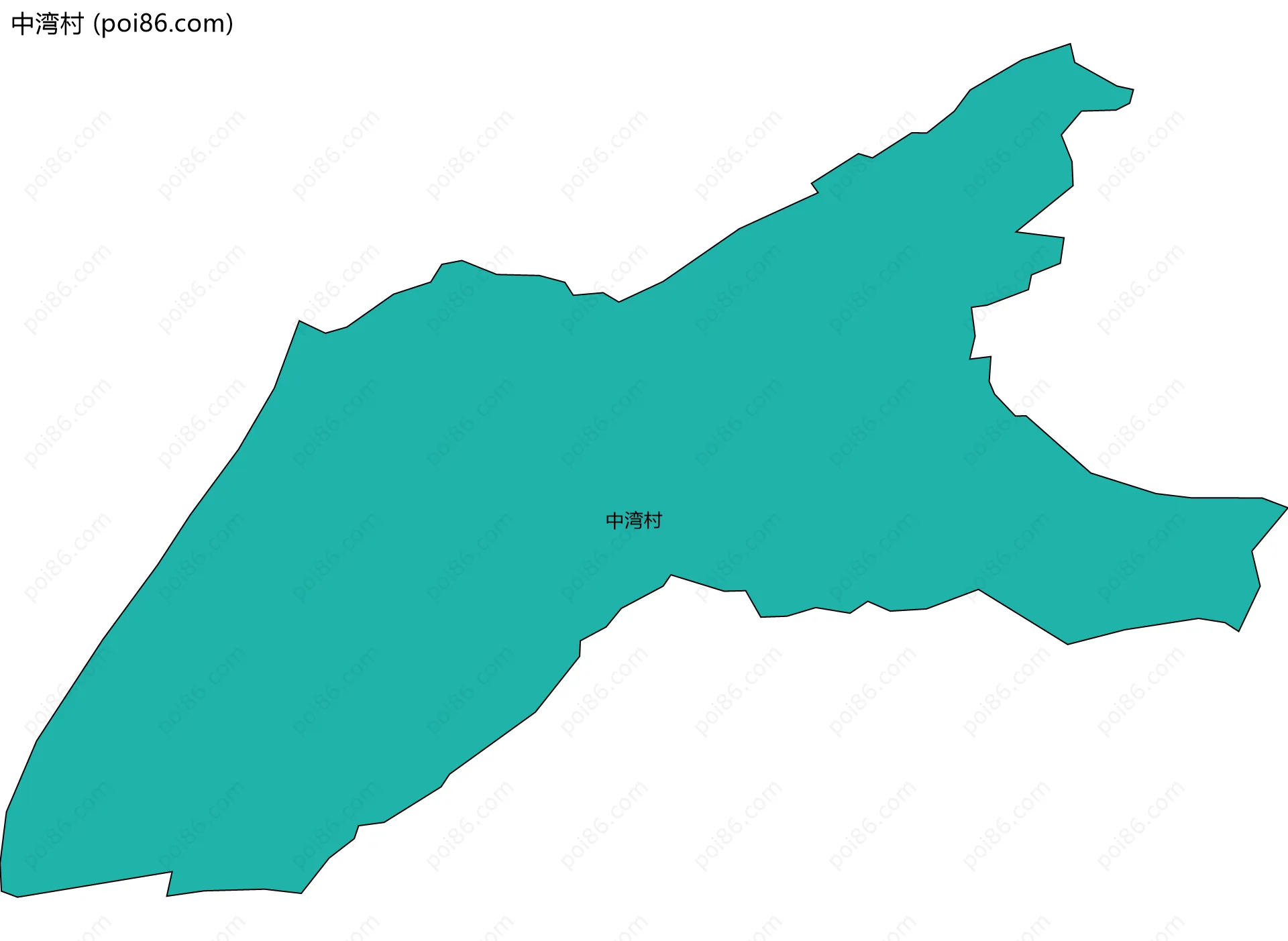中湾村边界地图