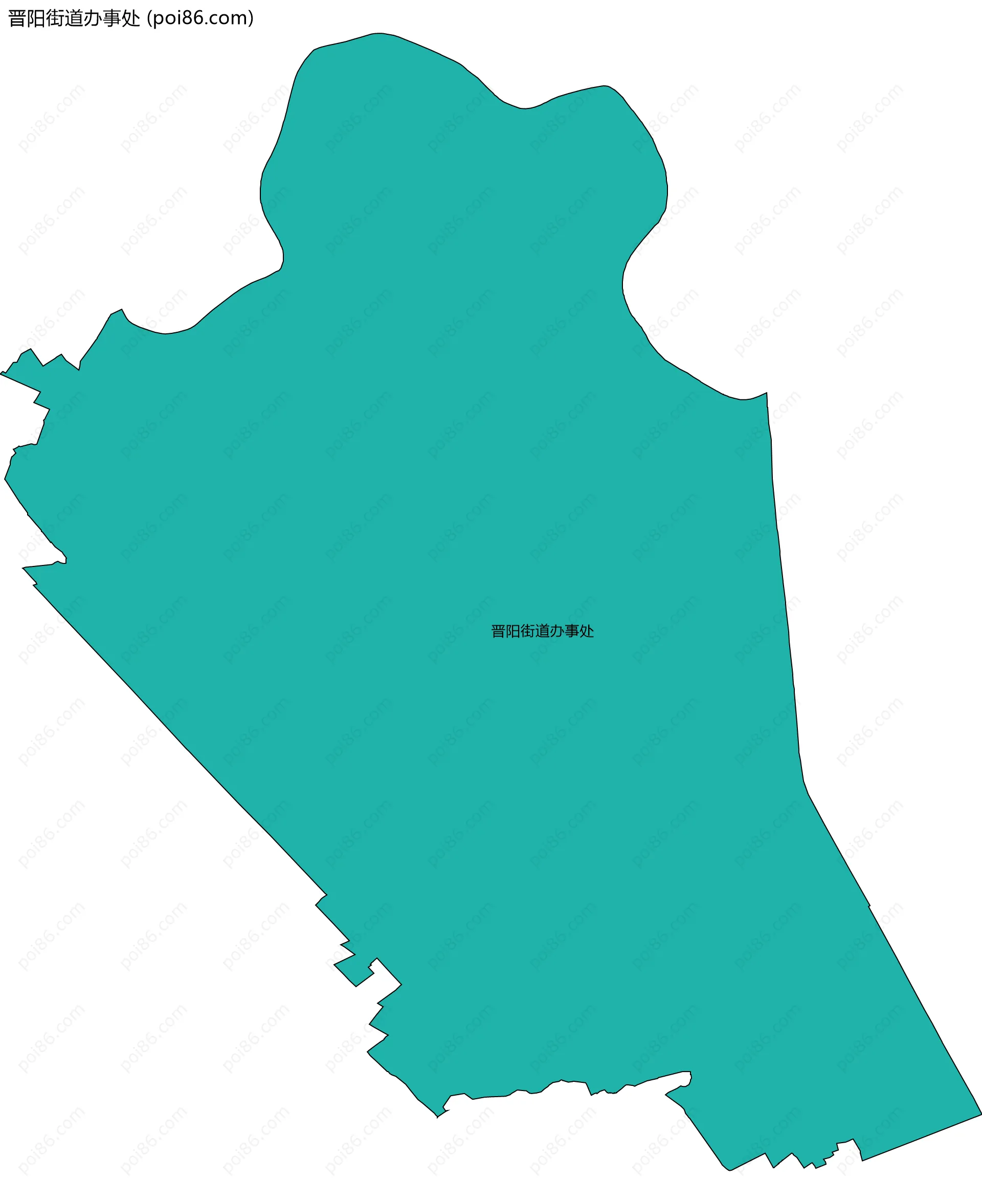 晋阳街道办事处边界地图