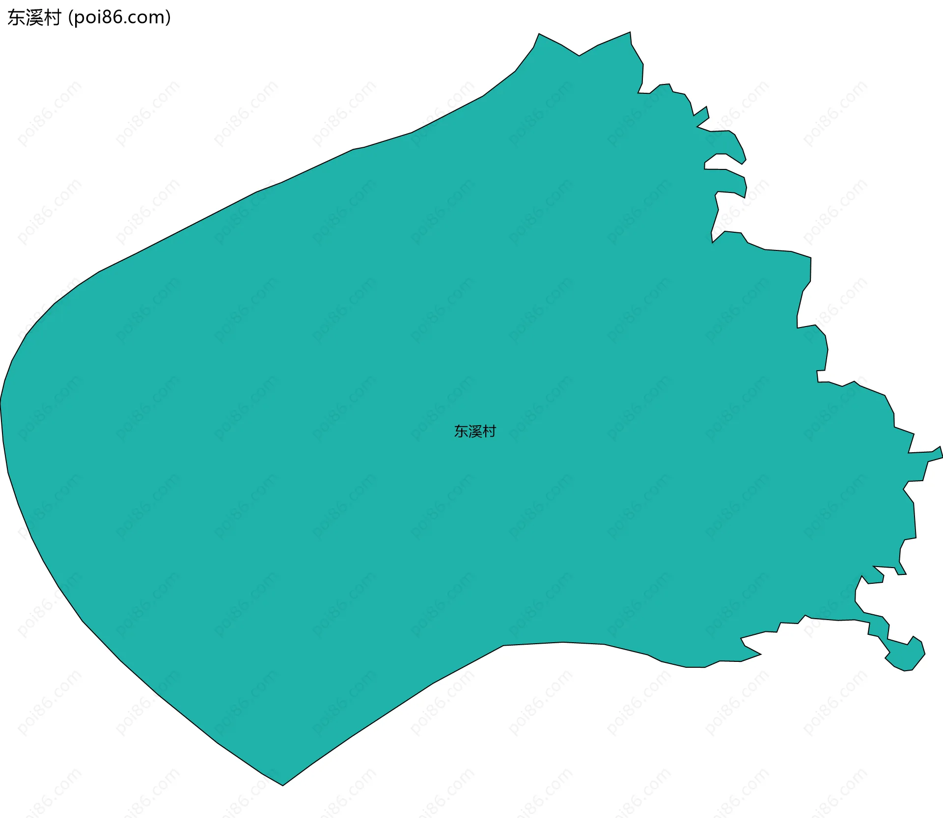 东溪村边界地图