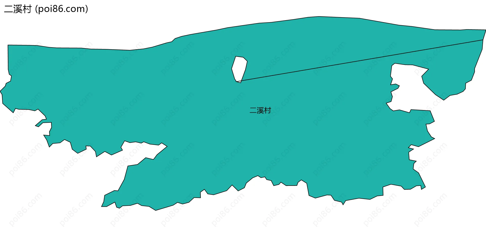 二溪村边界地图