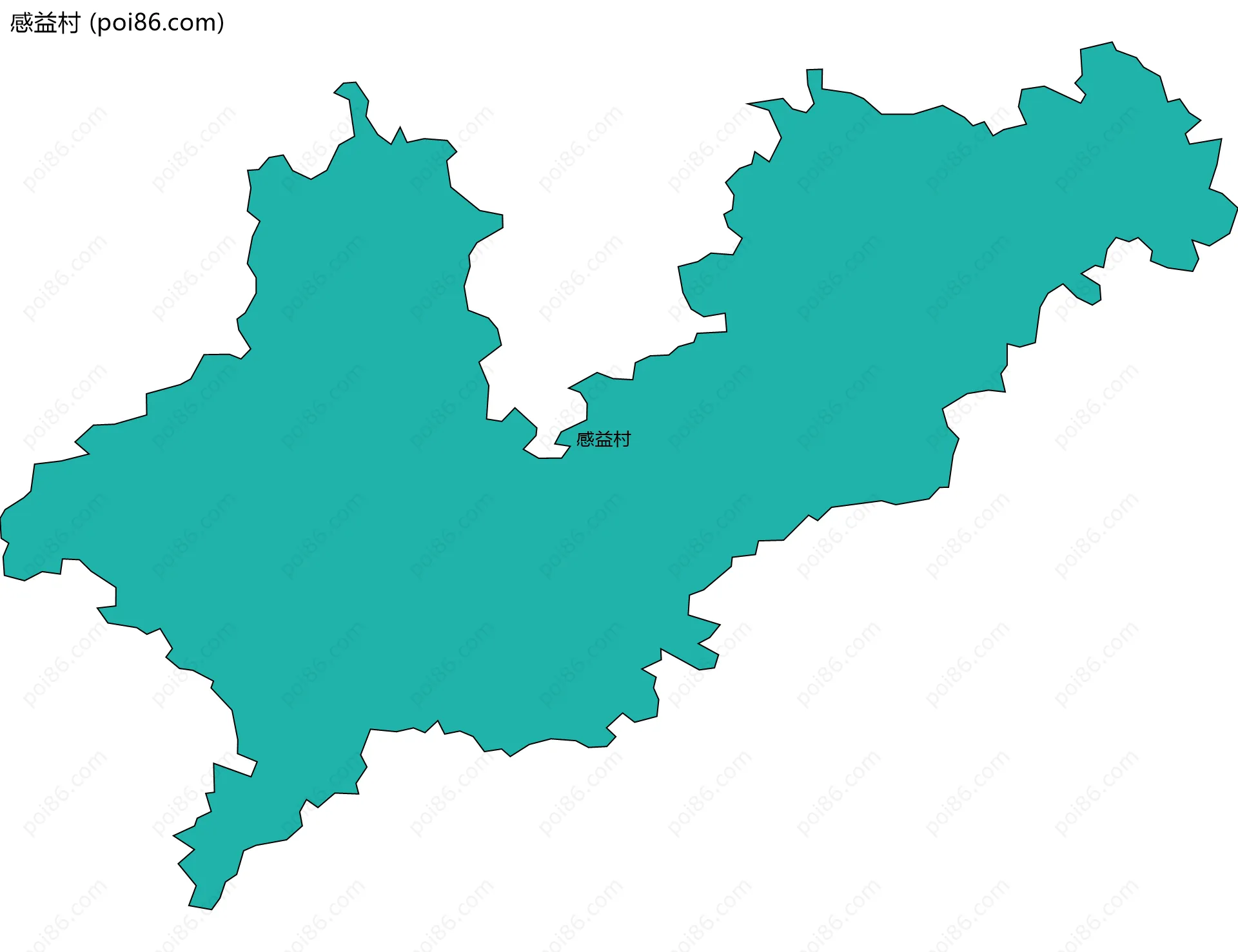 感益村边界地图