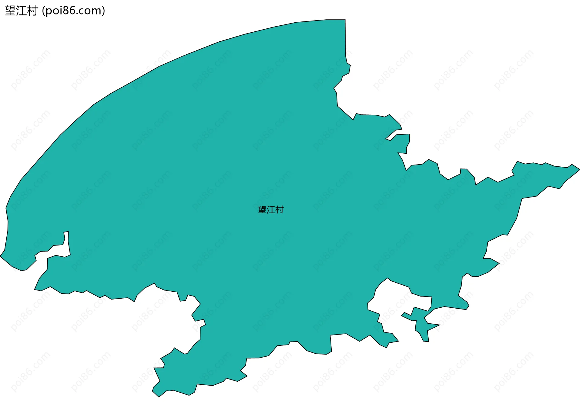 望江村边界地图