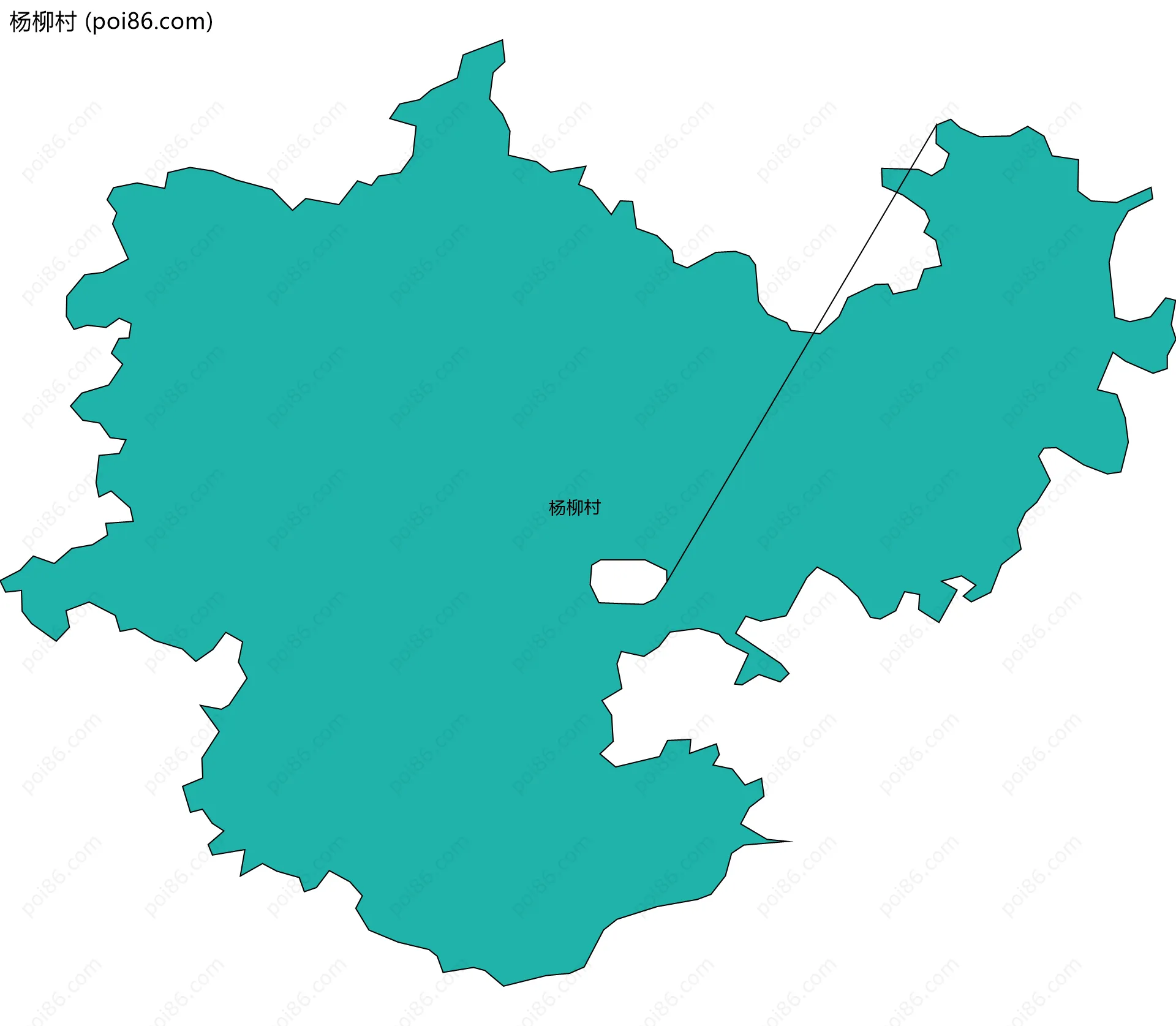 杨柳村边界地图