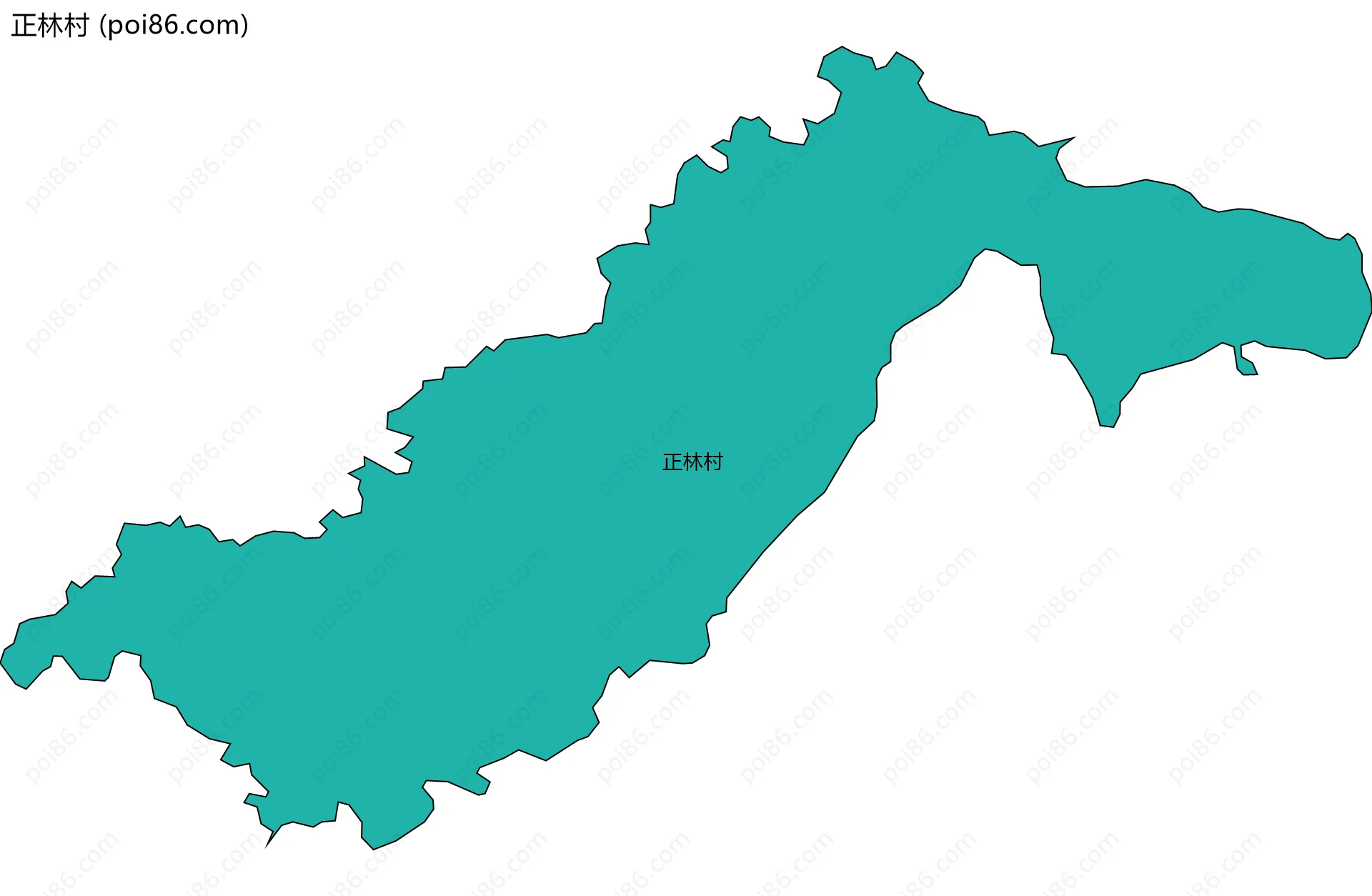 正林村边界地图