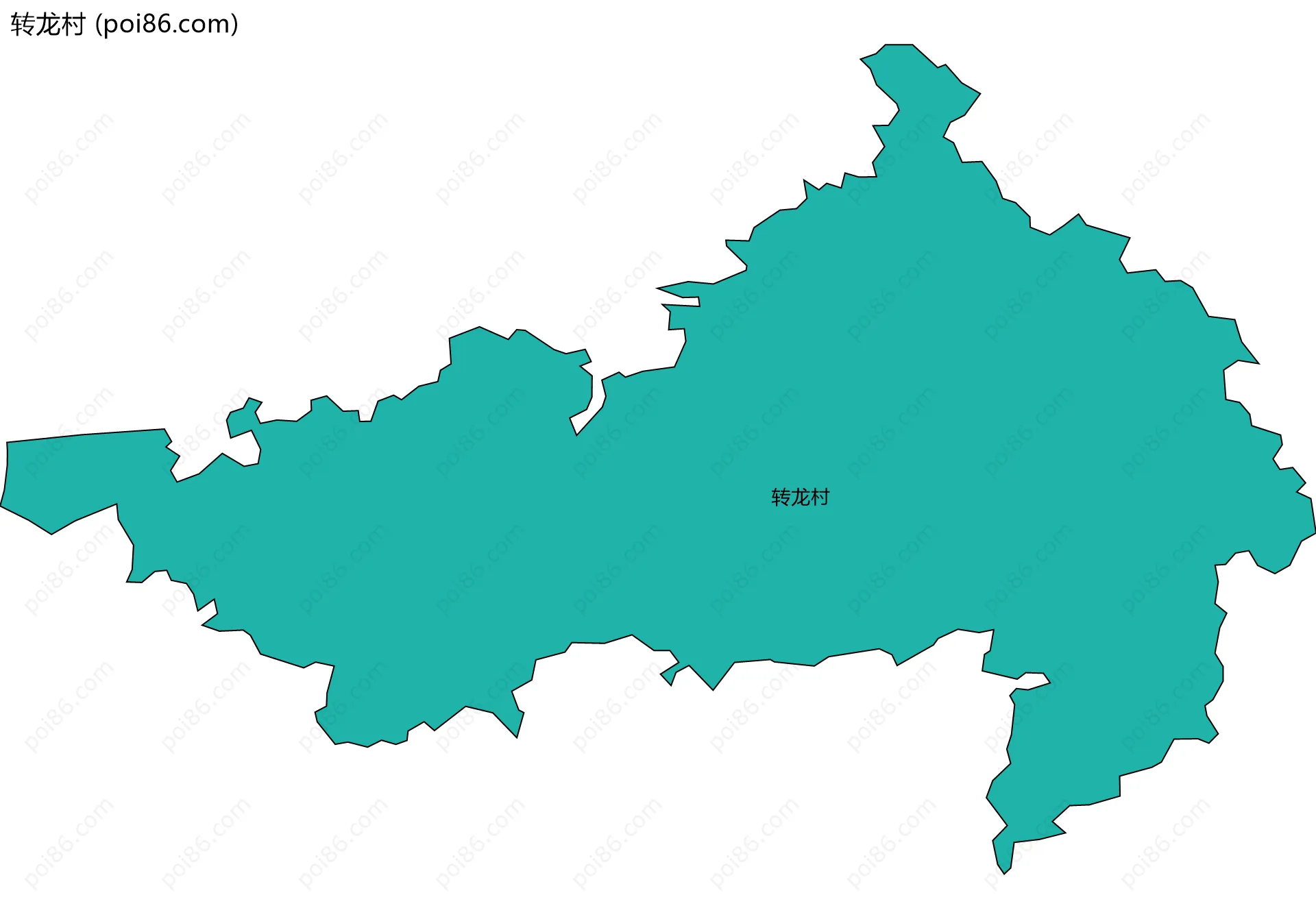 转龙村边界地图