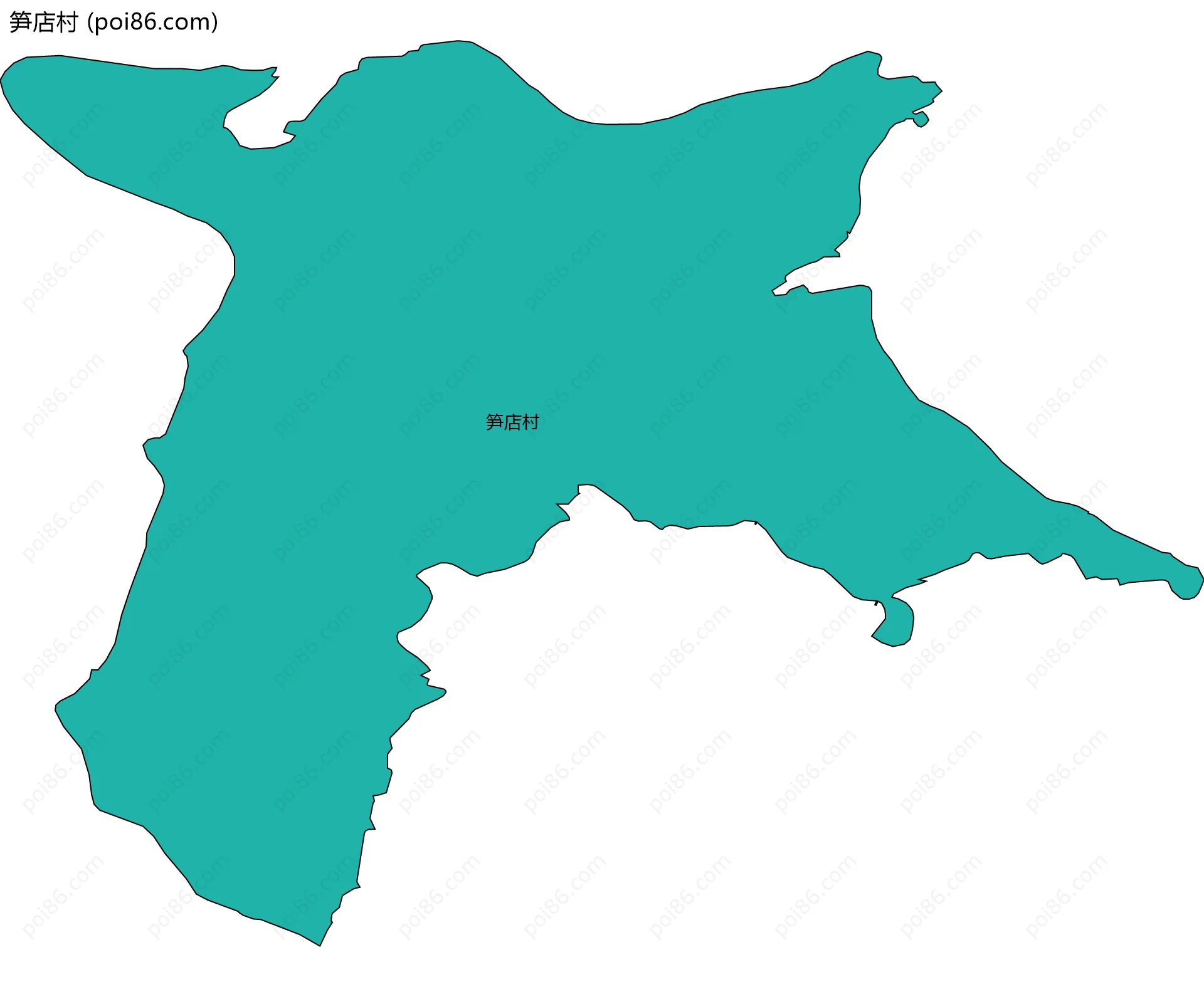 笋店村边界地图