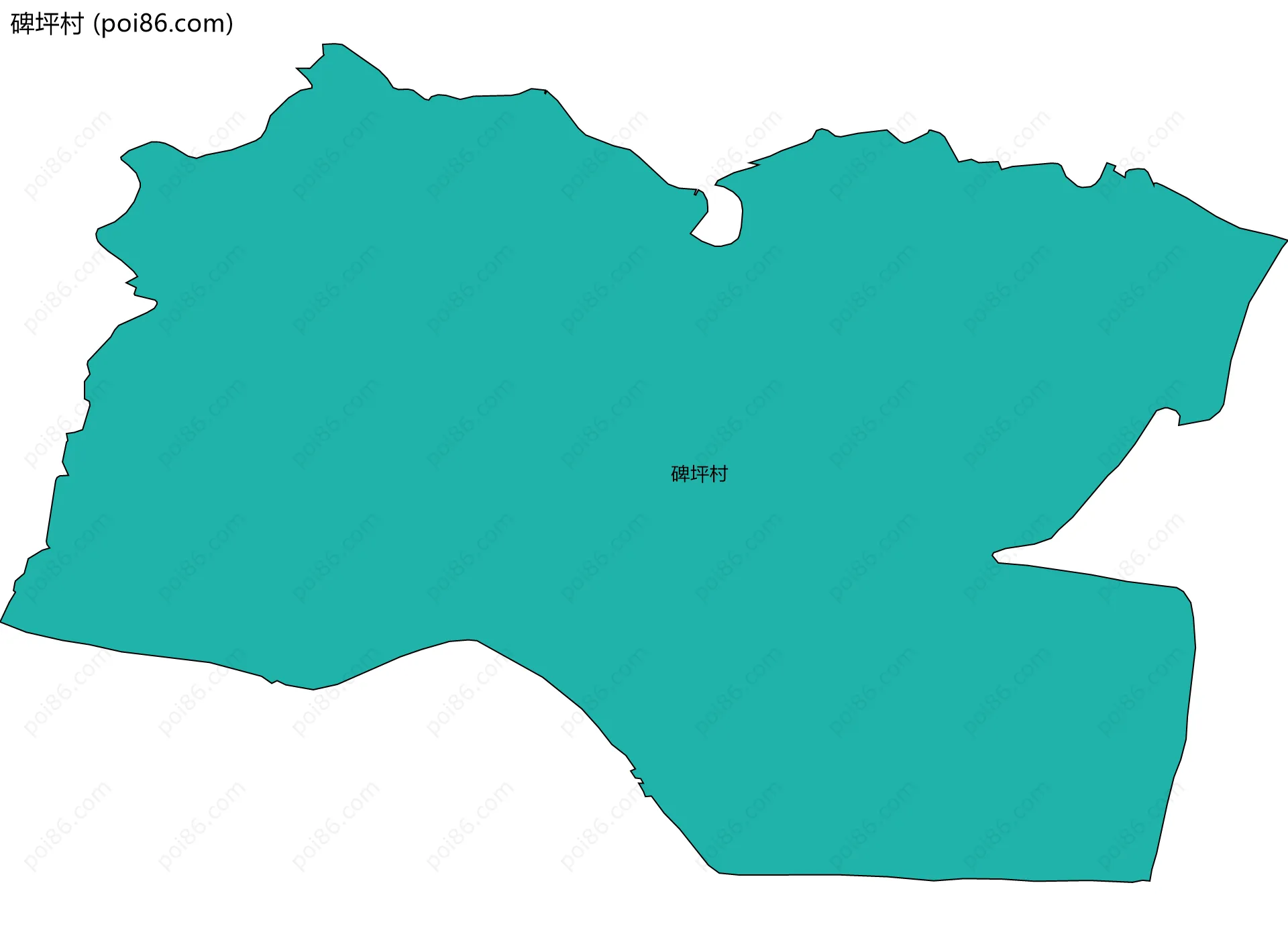碑坪村边界地图