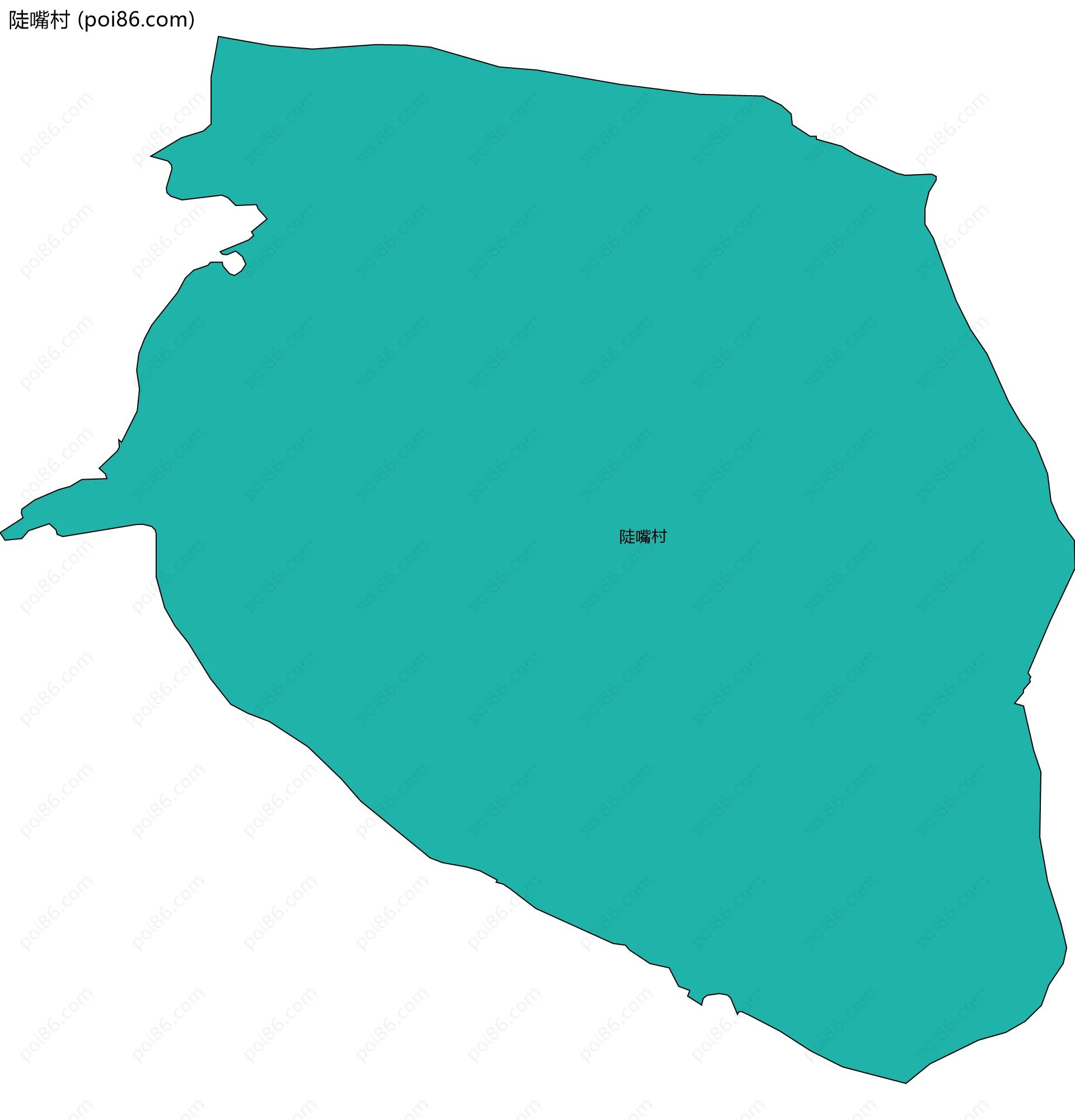 陡嘴村边界地图