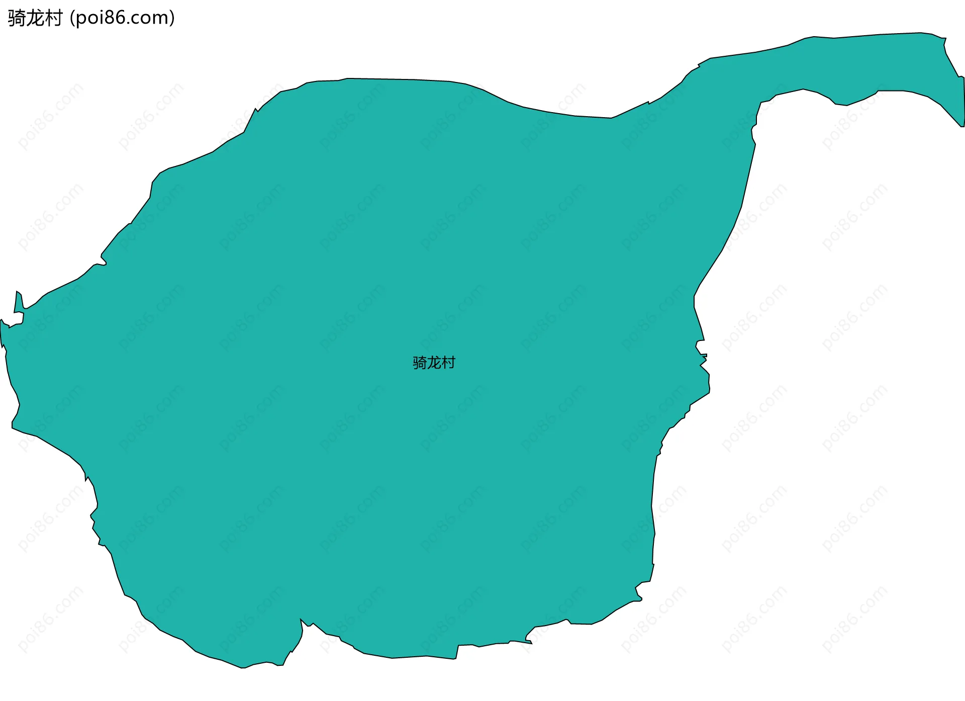 骑龙村边界地图