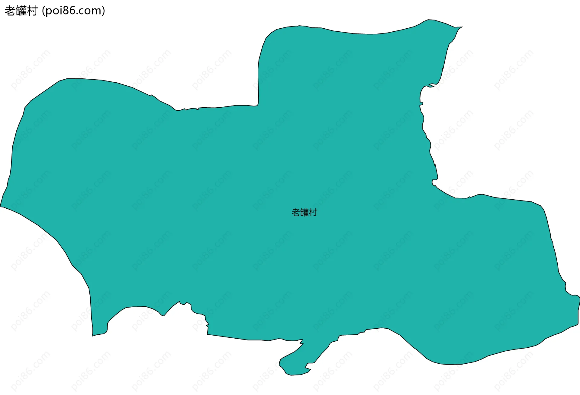 老罐村边界地图