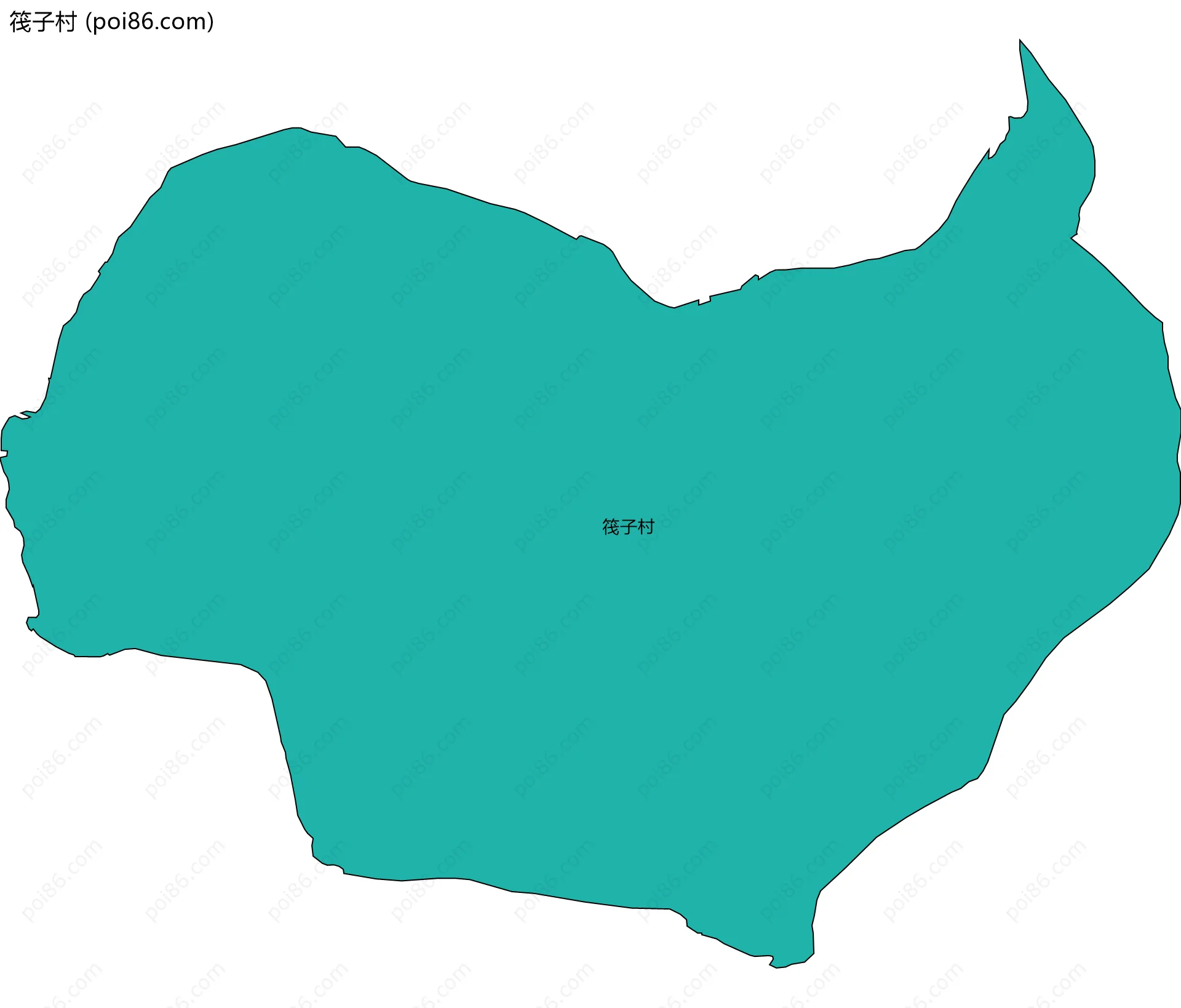 筏子村边界地图