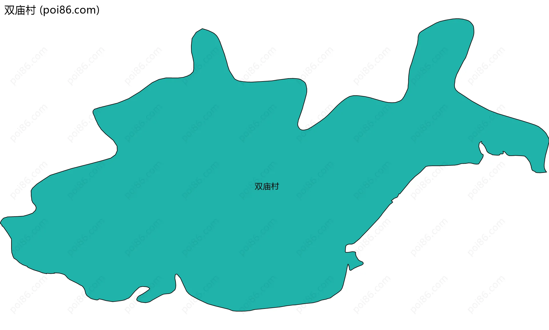 双庙村边界地图