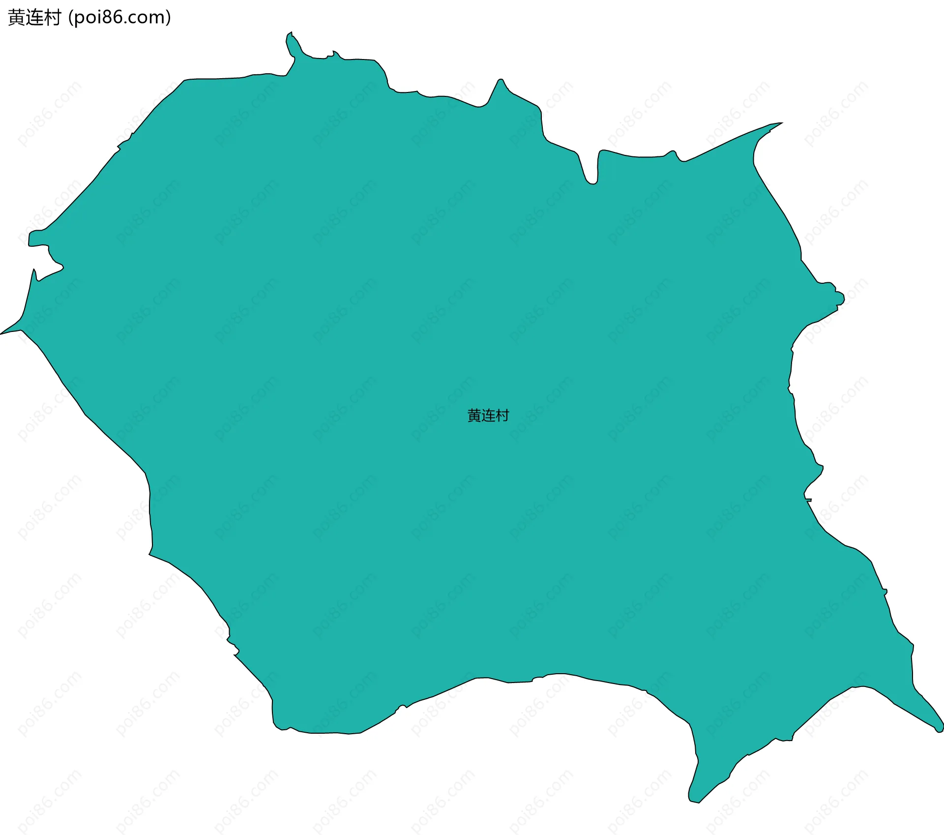 黄连村边界地图