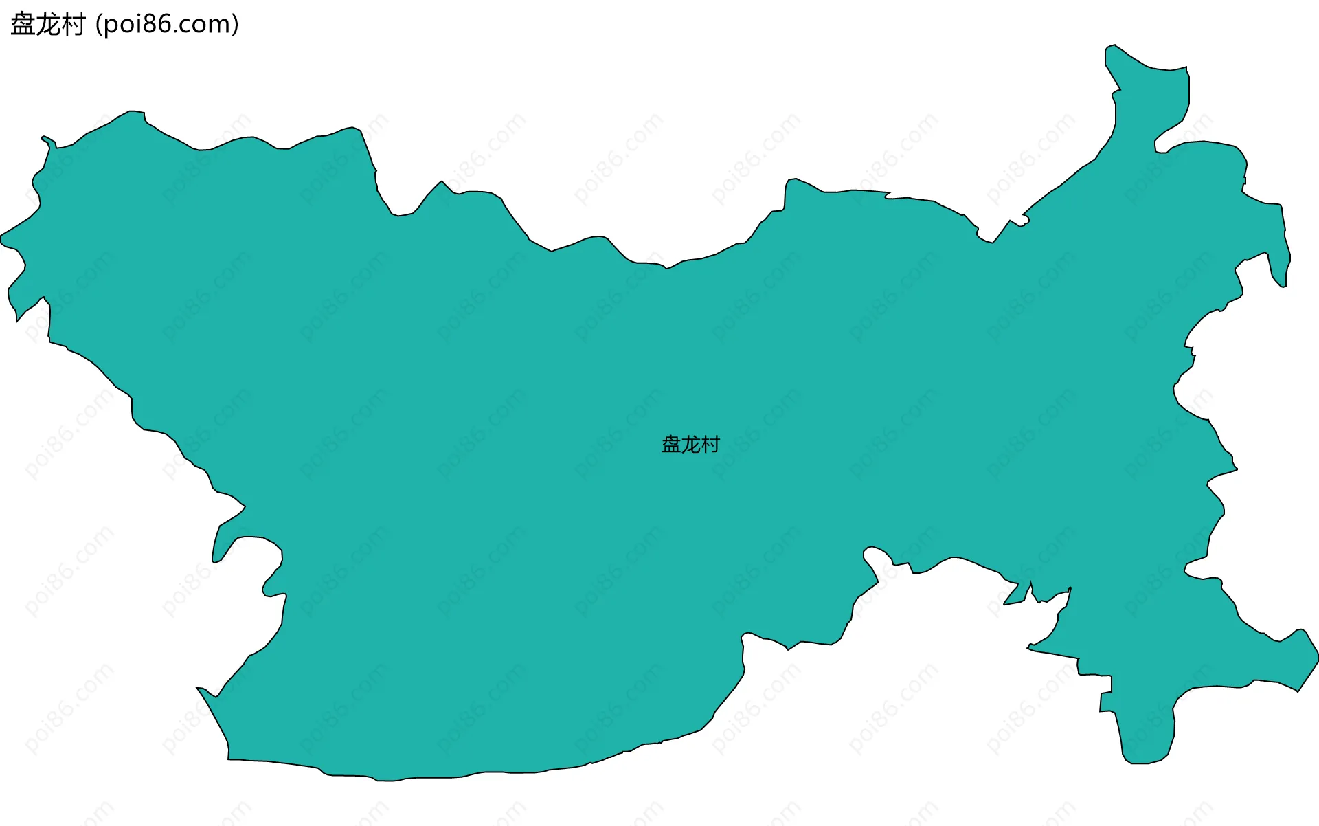 盘龙村边界地图