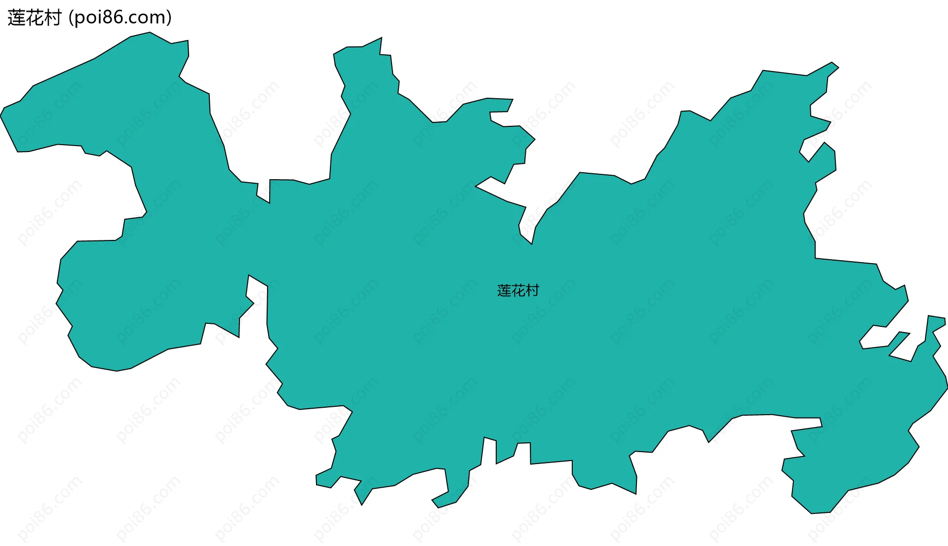 莲花村边界地图