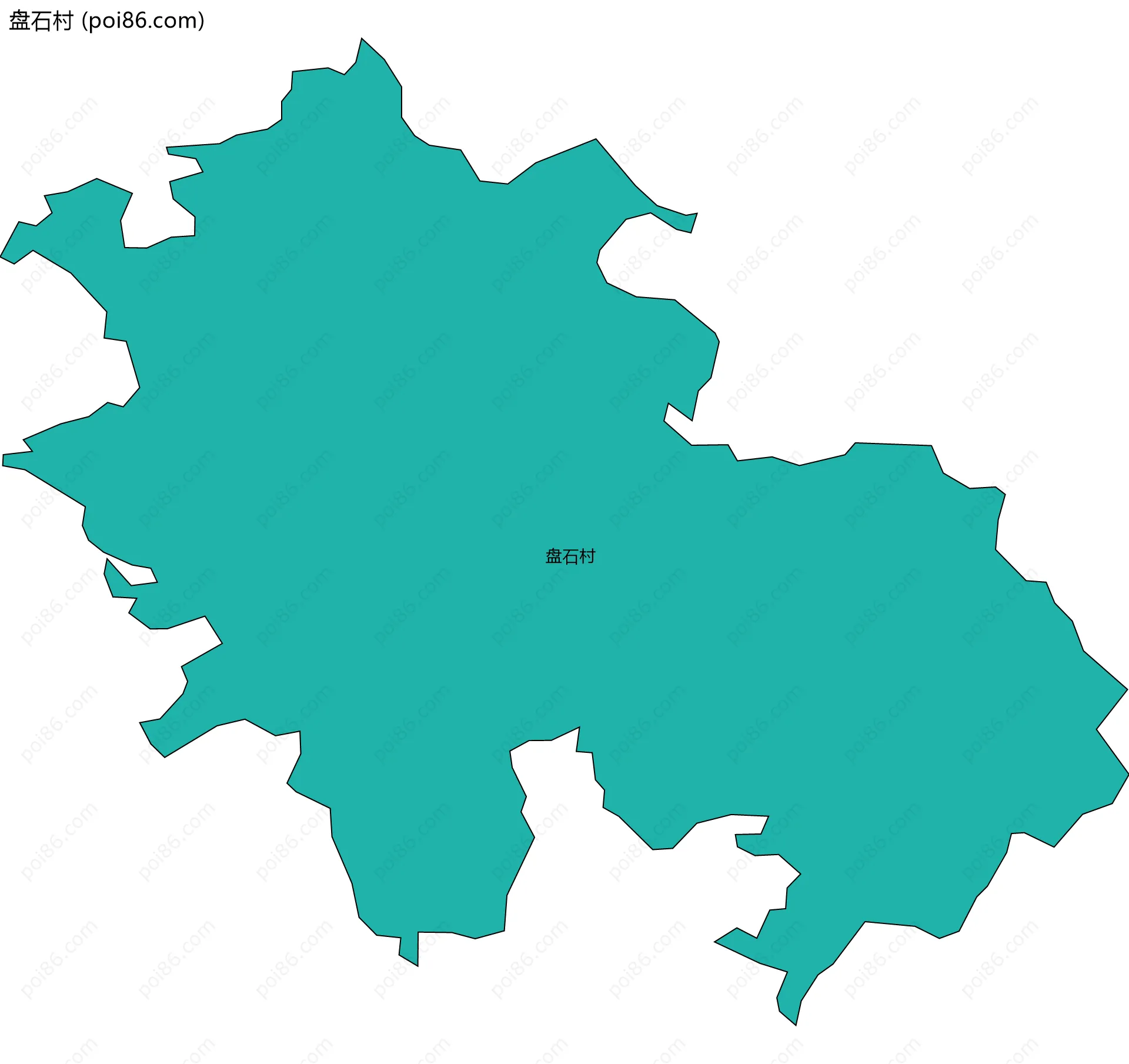盘石村边界地图