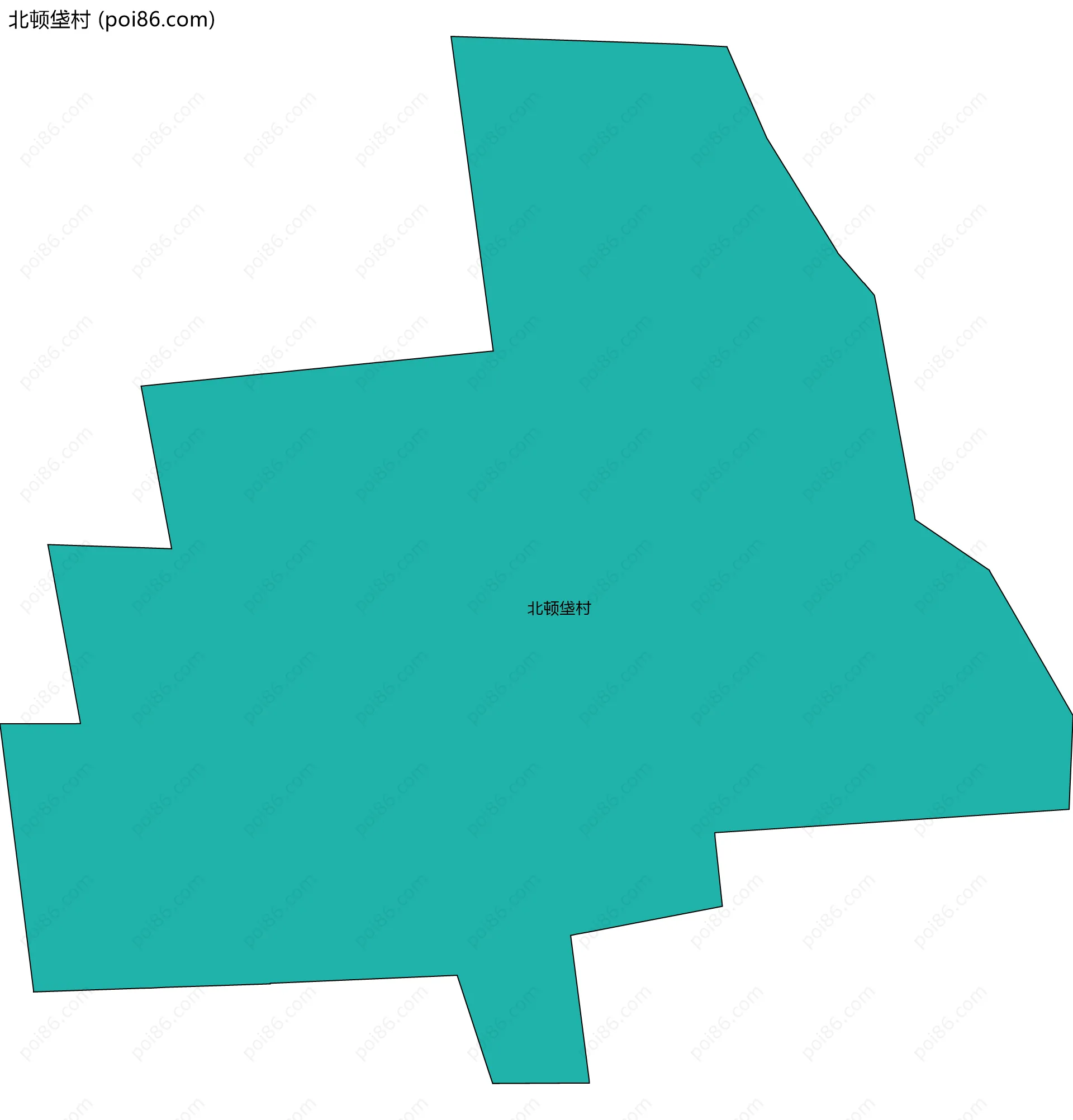 北顿垡村边界地图
