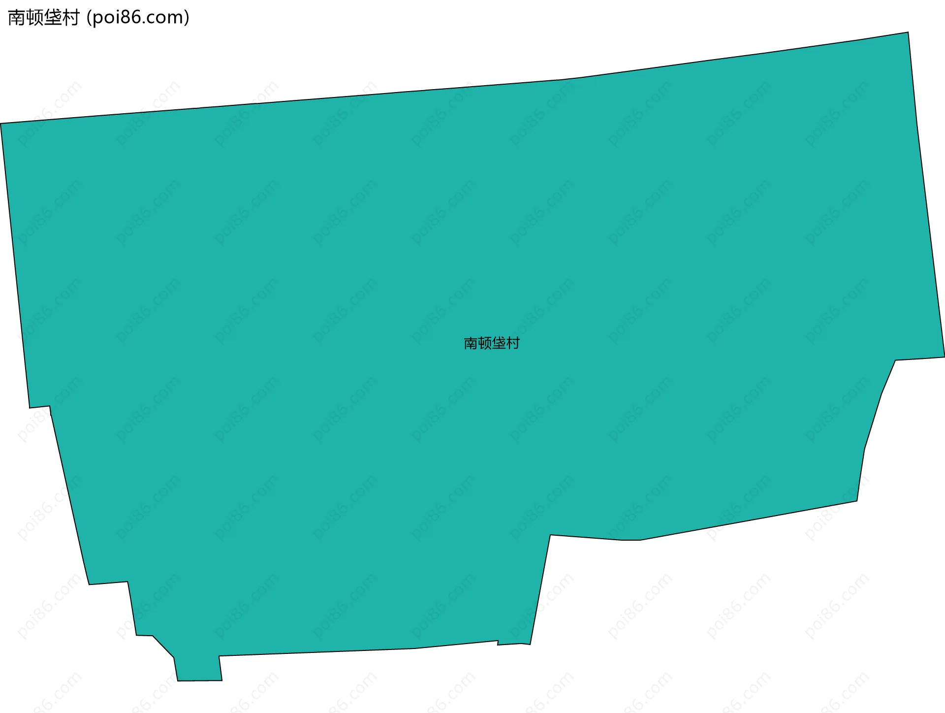 南顿垡村边界地图