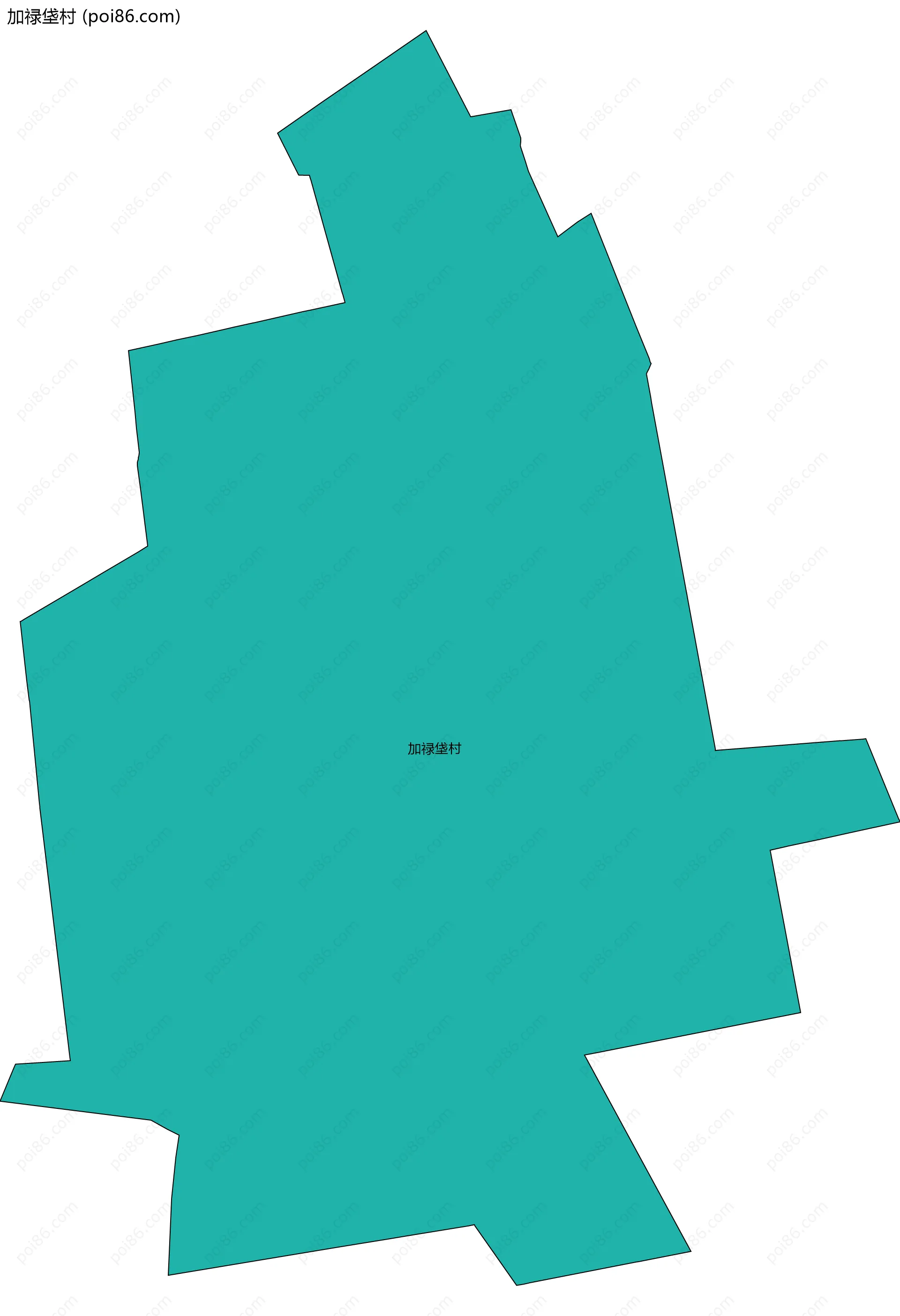 加禄垡村边界地图