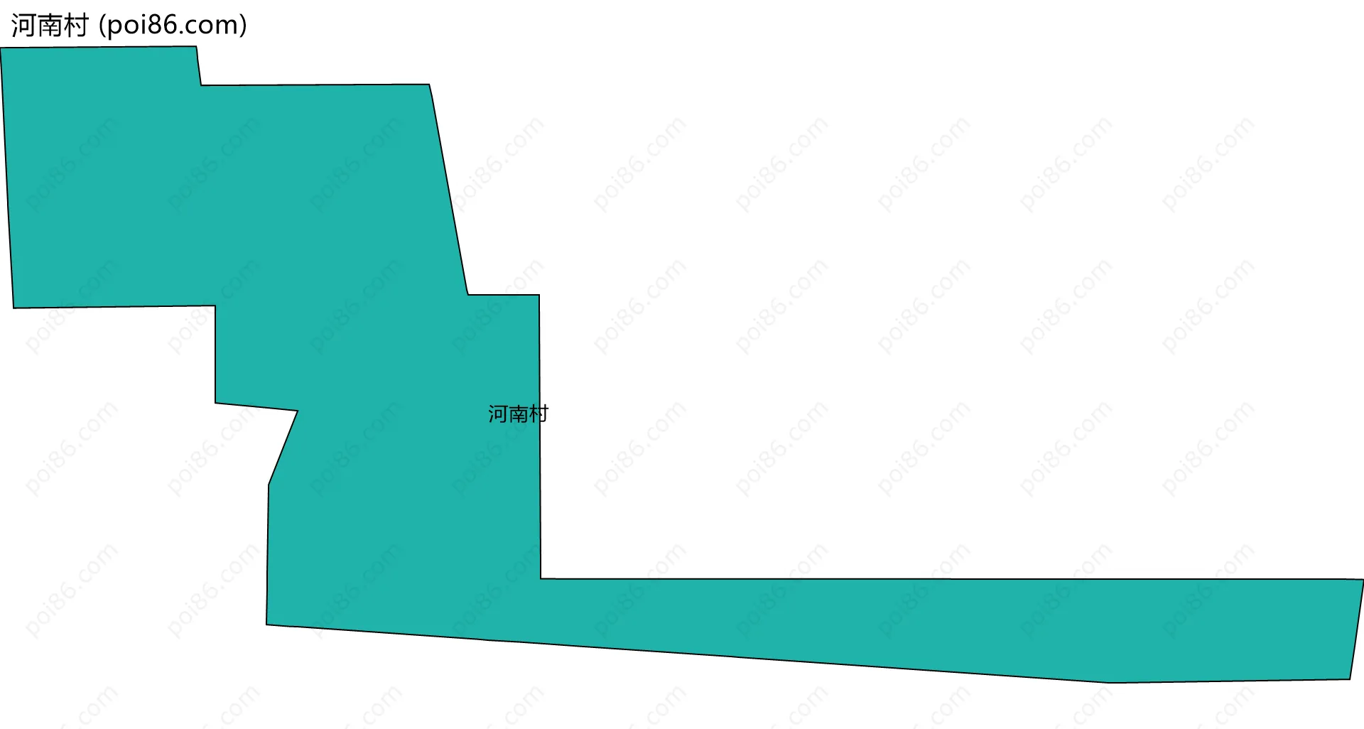 河南村边界地图