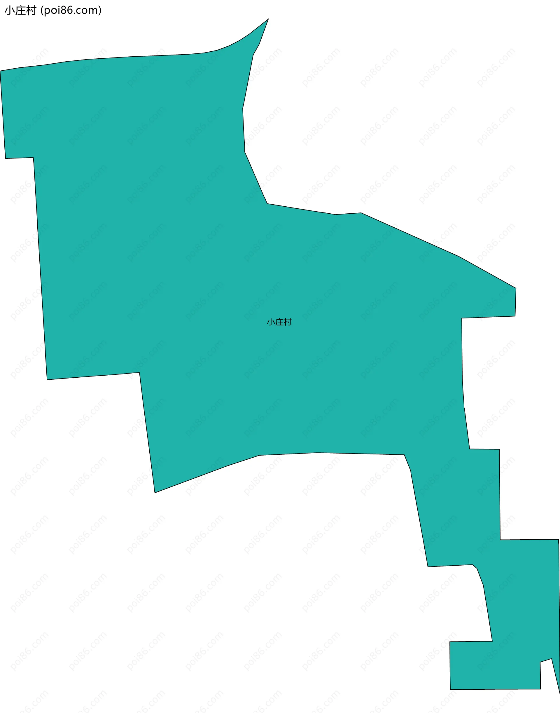 小庄村边界地图