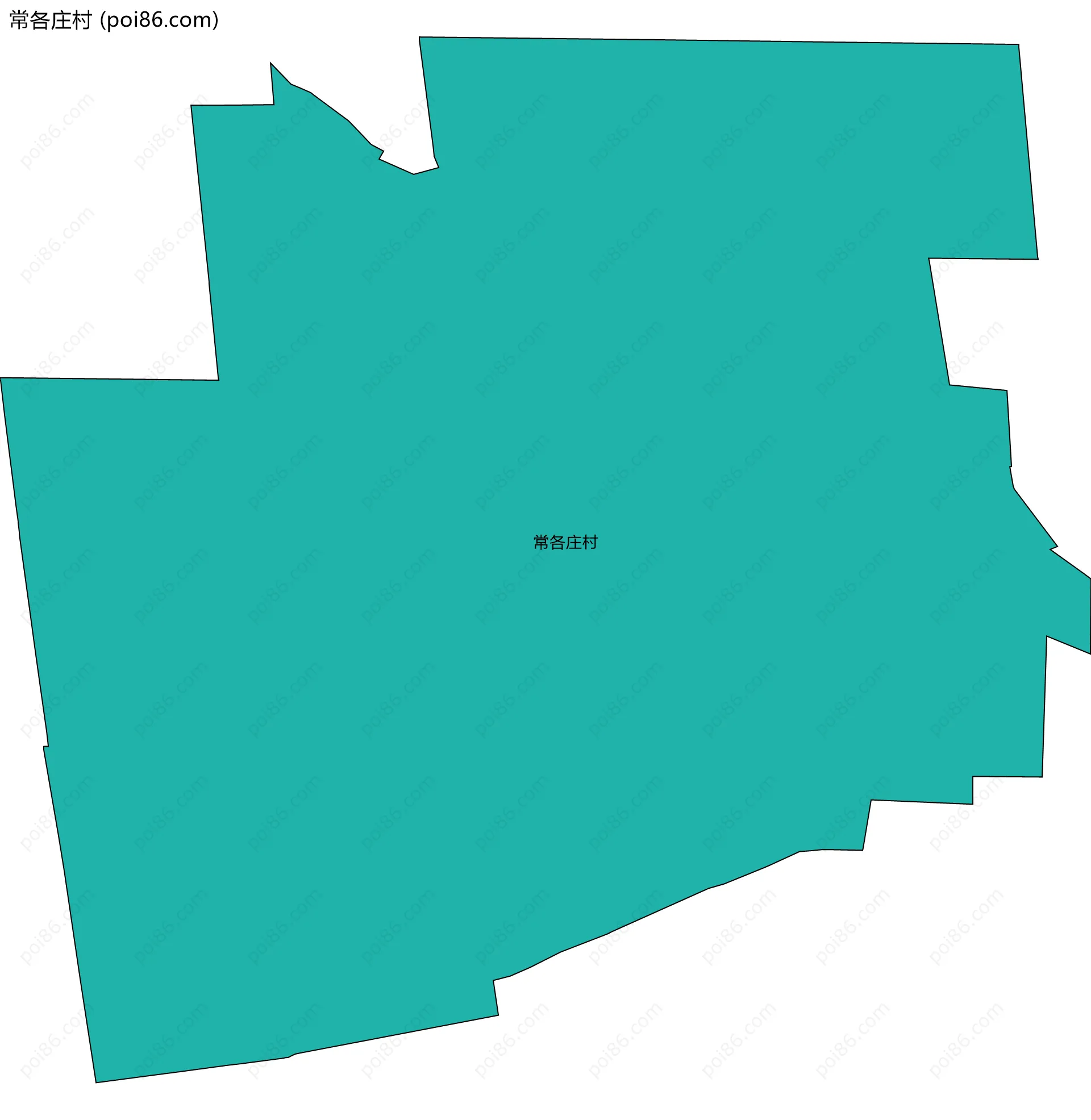 常各庄村边界地图