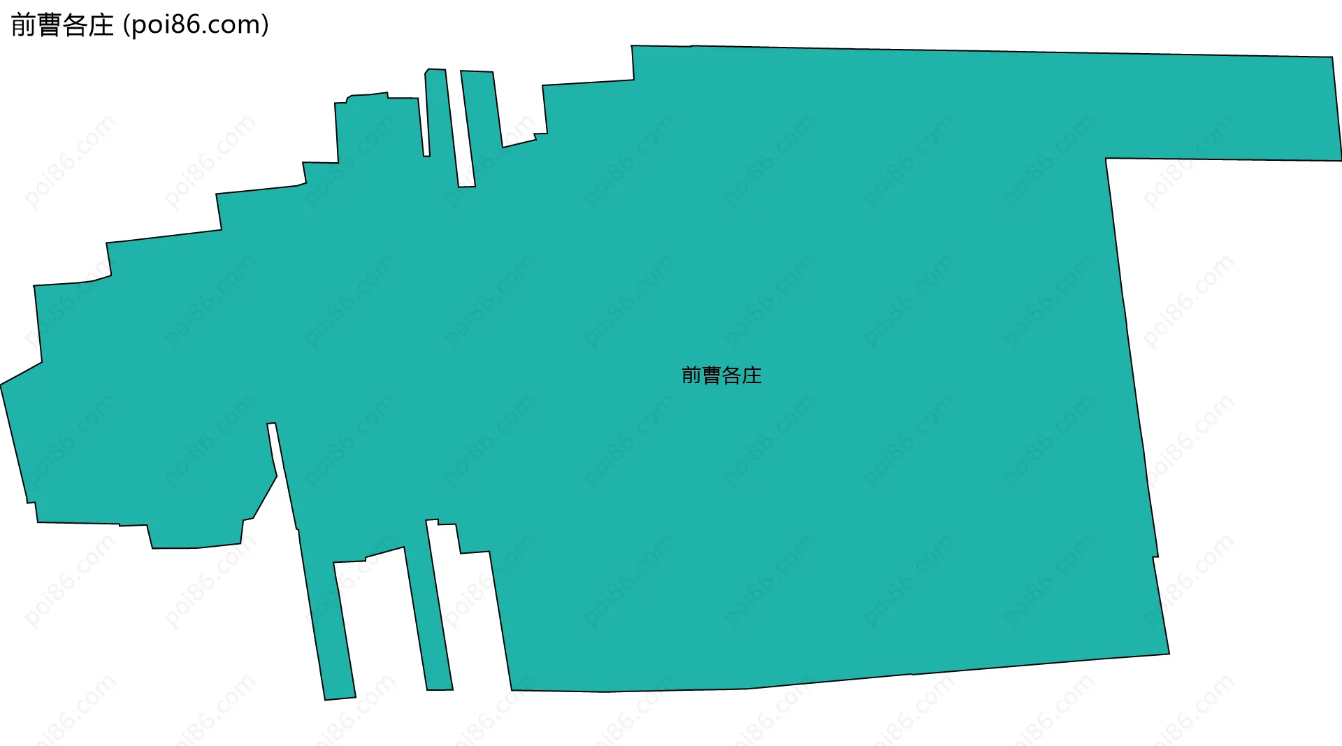 前曹各庄边界地图