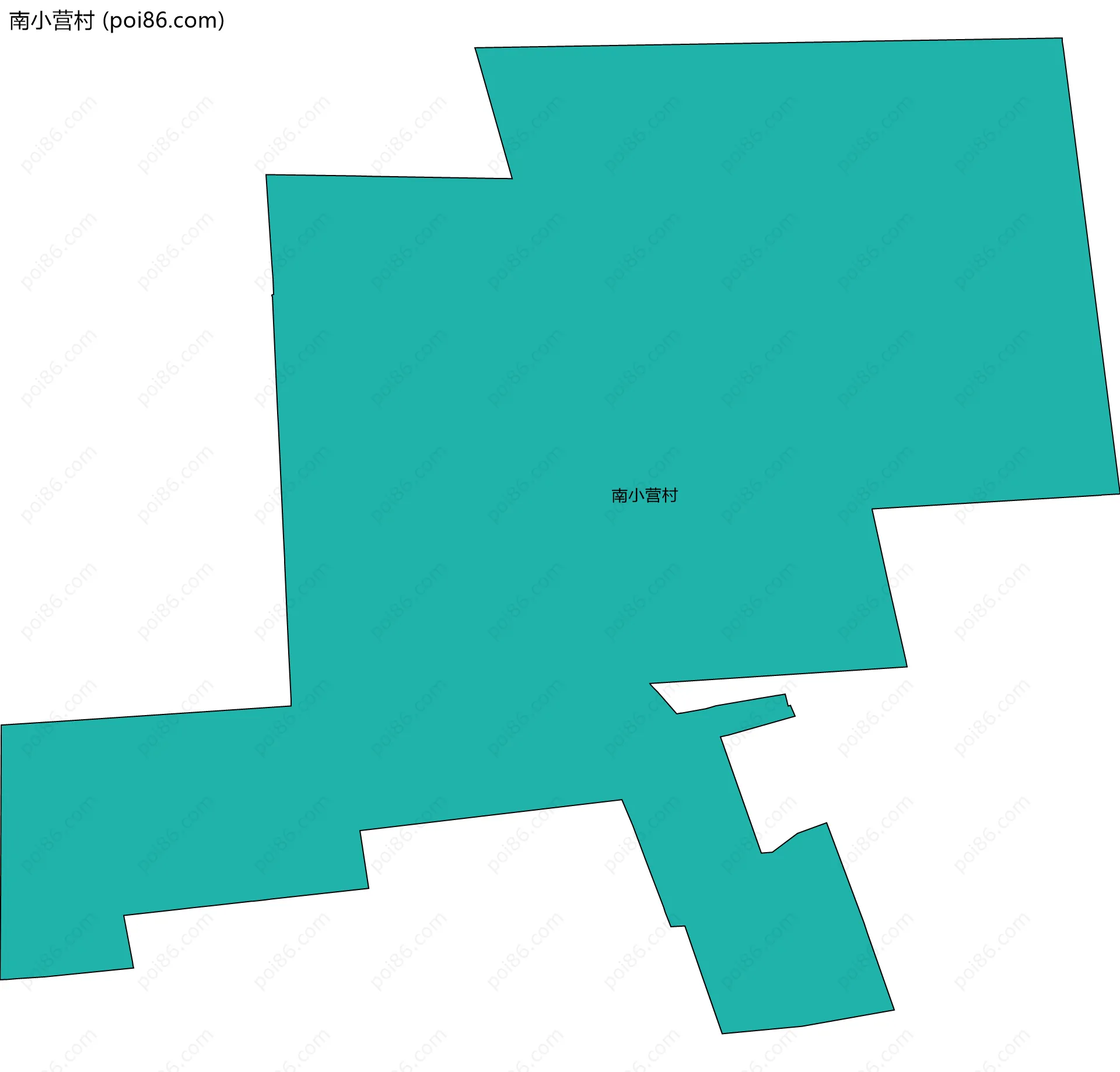 南小营村边界地图