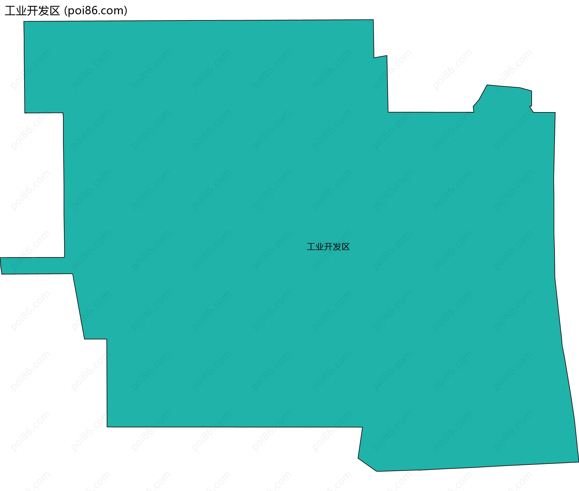 工业开发区边界地图
