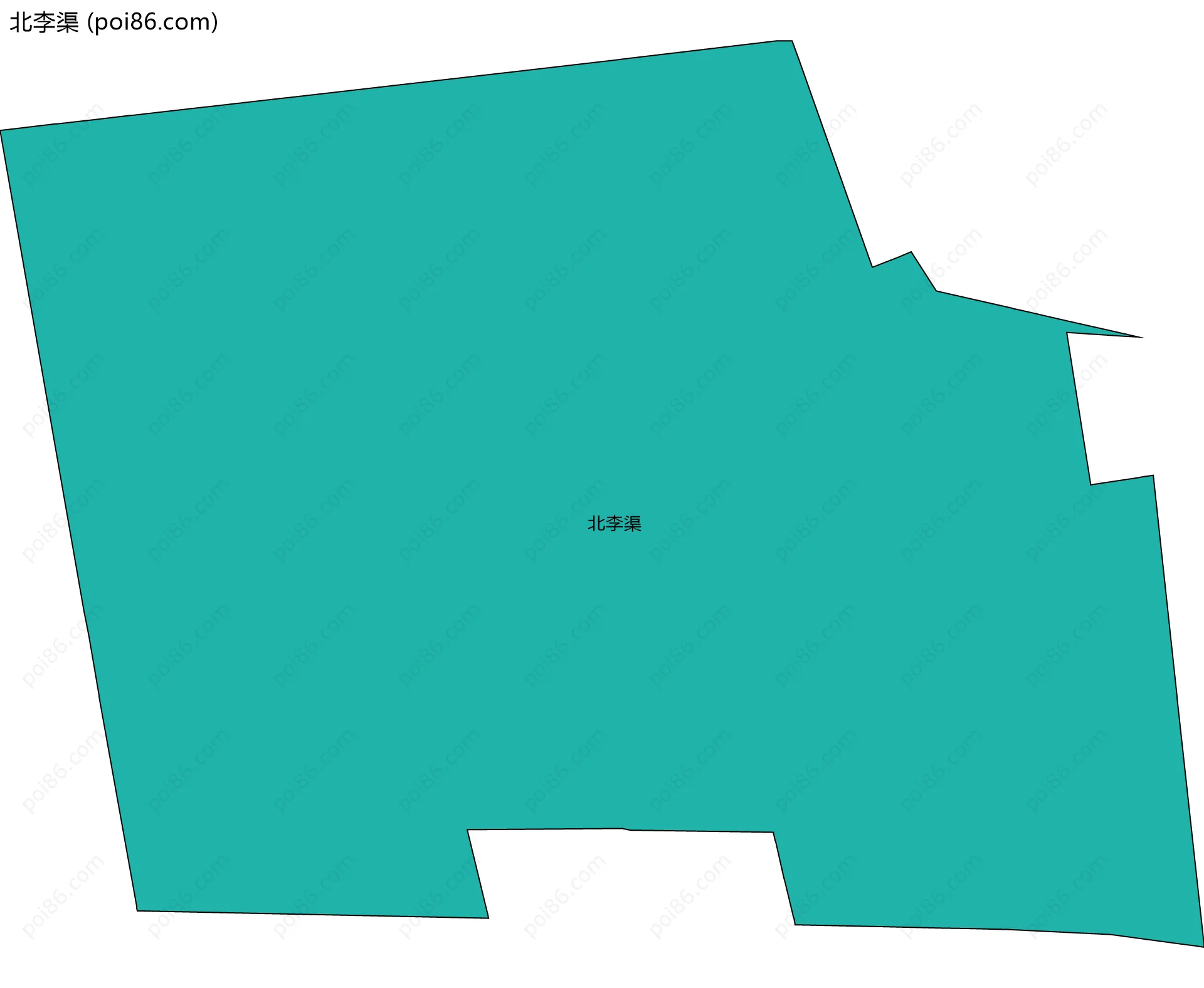 北李渠边界地图